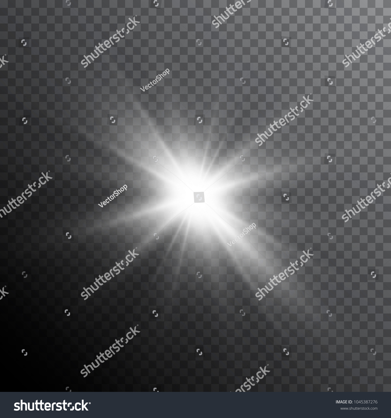 Glow Light Lens Flare Special Effect Stock Vector (Royalty Free ...