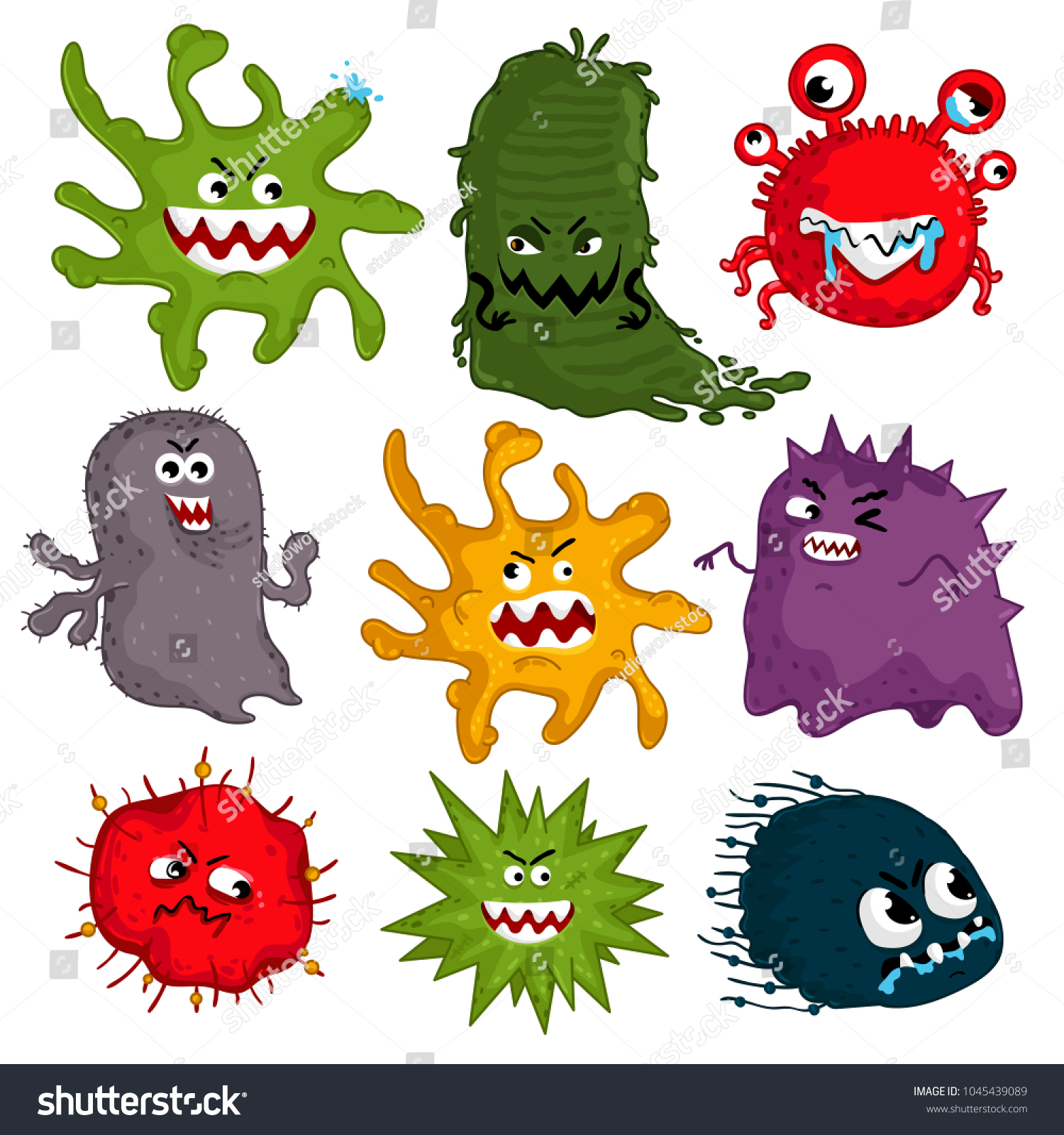 Бактерии и микробы и вирусы из мультиков