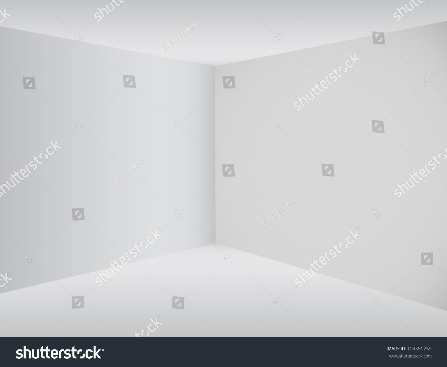 Empty Corner Room Vector Stock Vector (Royalty Free) 104551259 ...