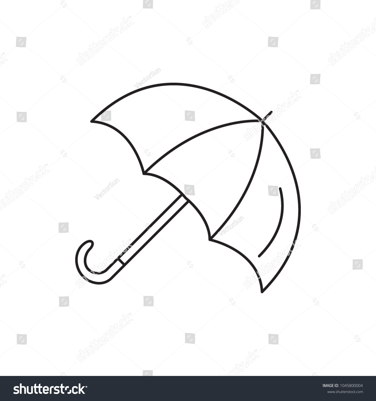 Зонтик иголка