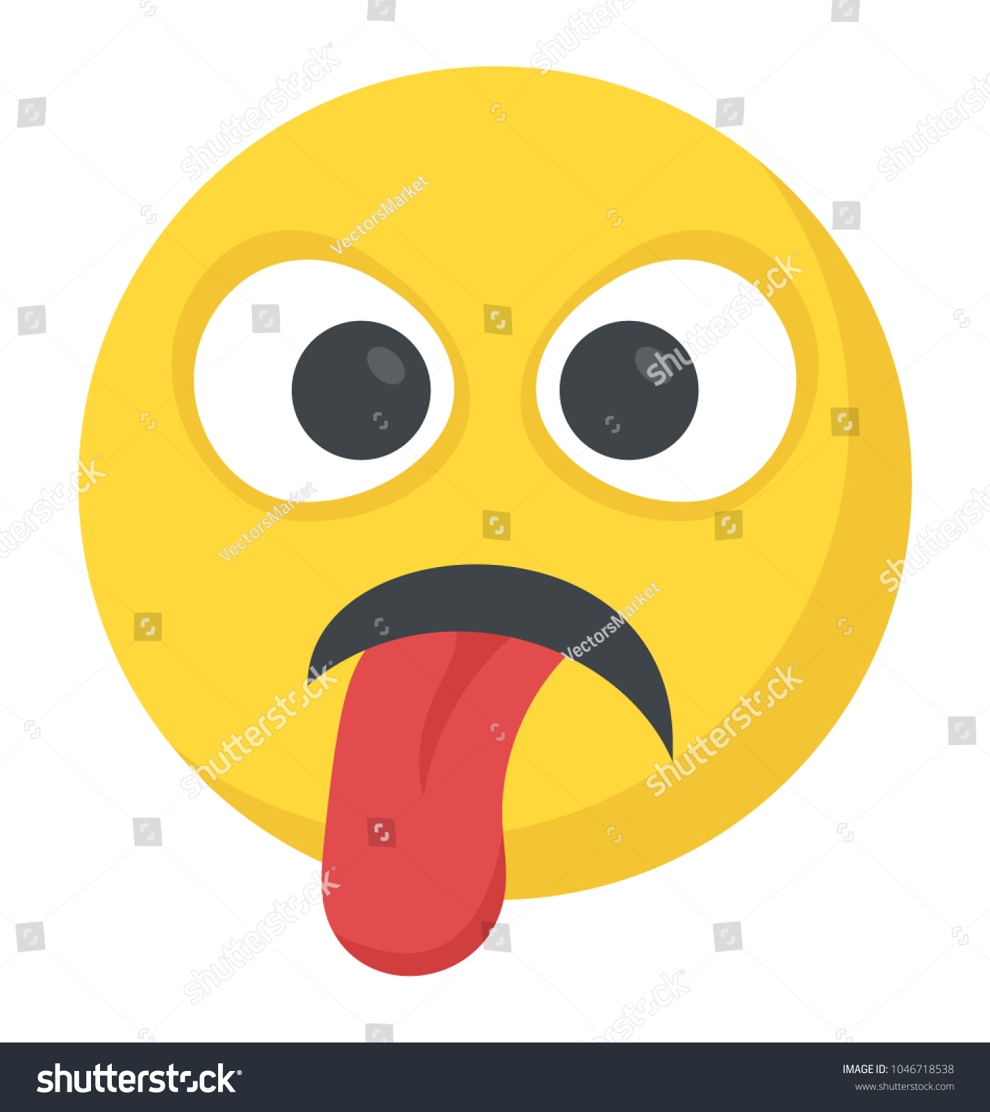 Emoji Representing Tiredness Concept Stock Vector (Royalty Free ...