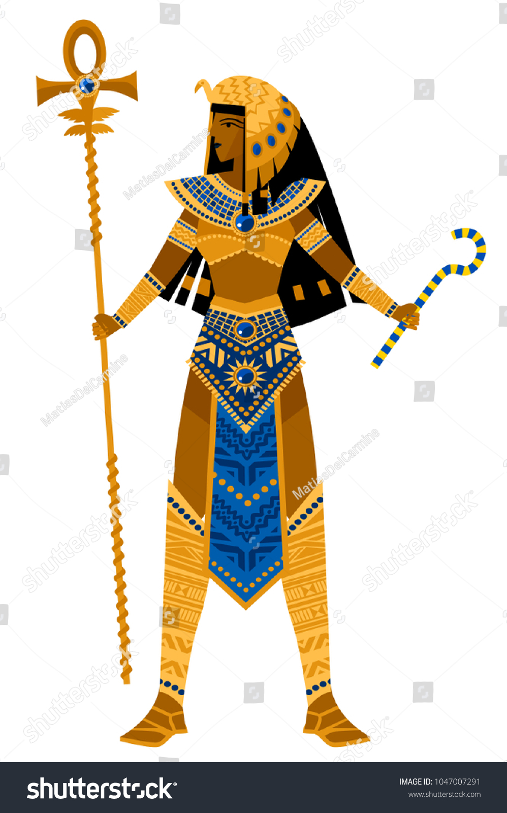 Egyptian Wizard Woman Stock Vector (Royalty Free) 1047007291 | Shutterstock
