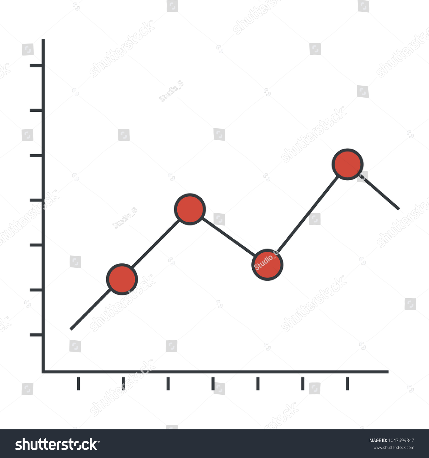 Cartesian Plane Statistics Graphic Stock Vector (Royalty Free ...