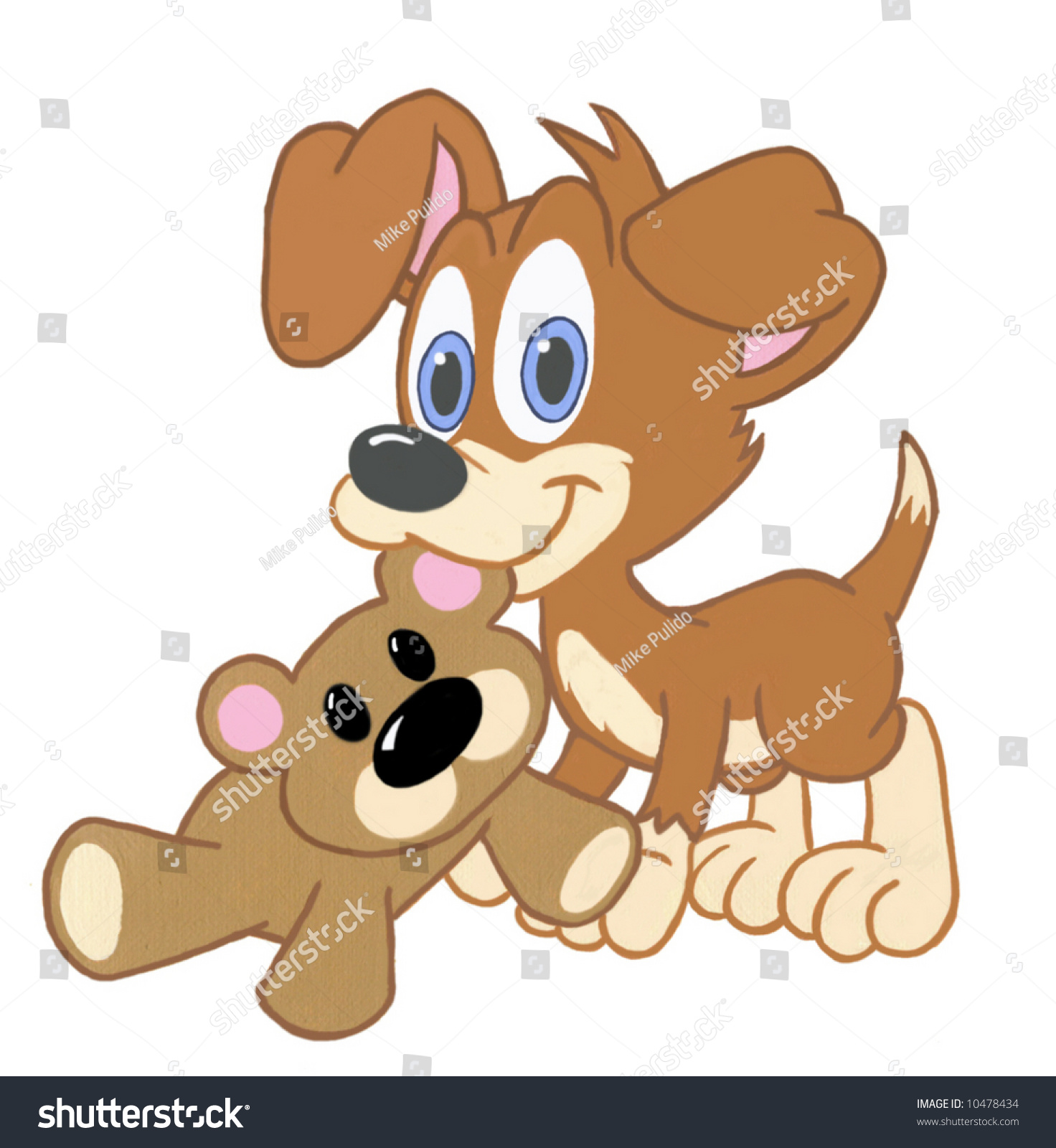 cartoon dog teddy