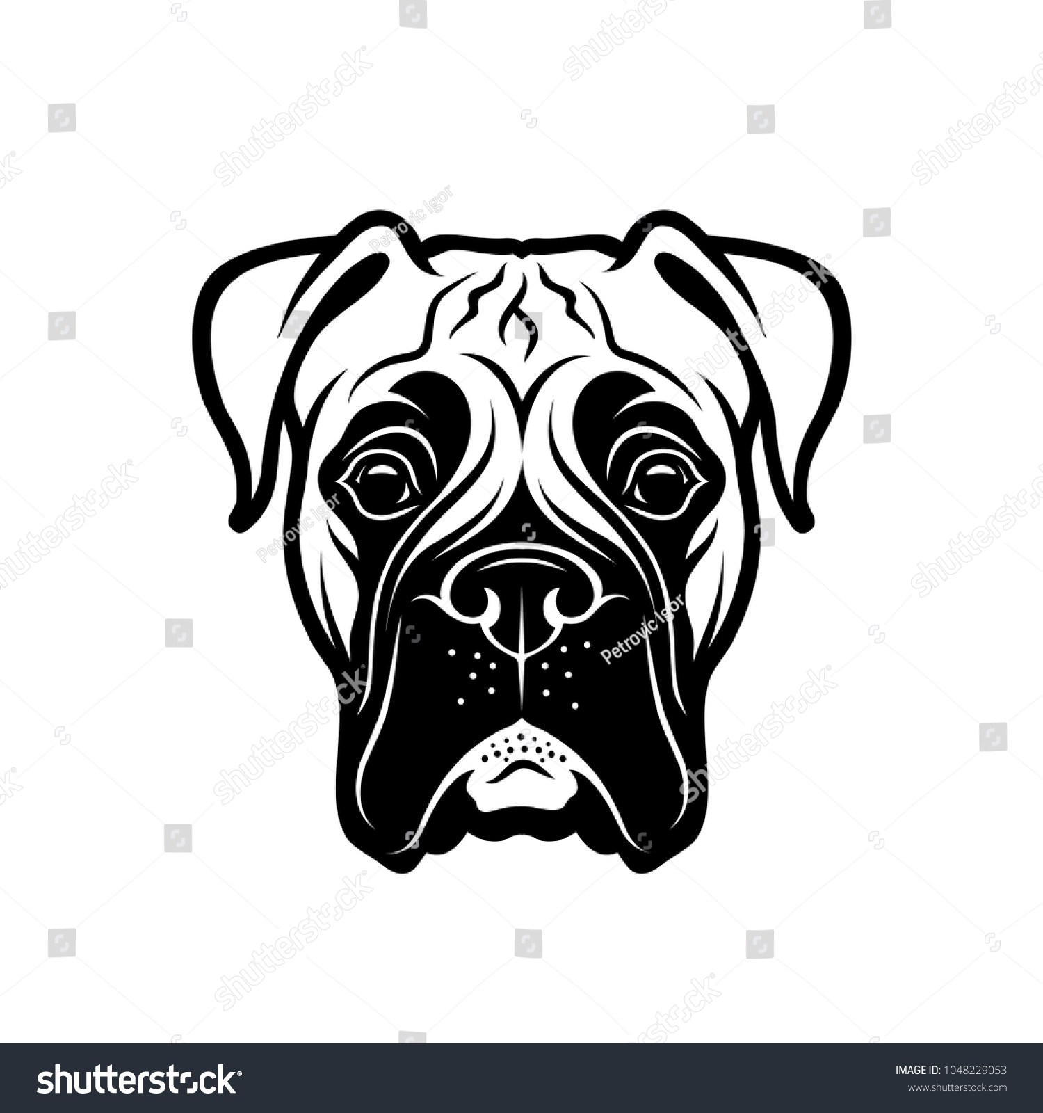 1,356 Boxer Dog Outline Images, Stock Photos & Vectors | Shutterstock