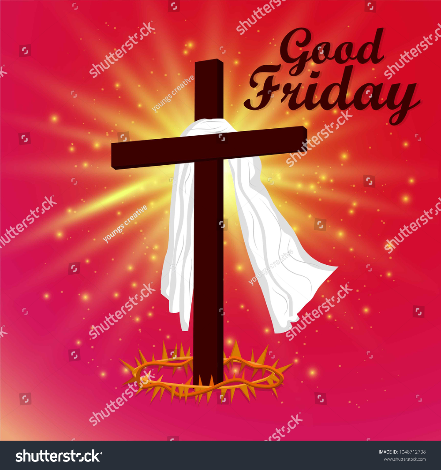 Good Friday Jesus Stock Vector (Royalty Free) 1048712708 | Shutterstock