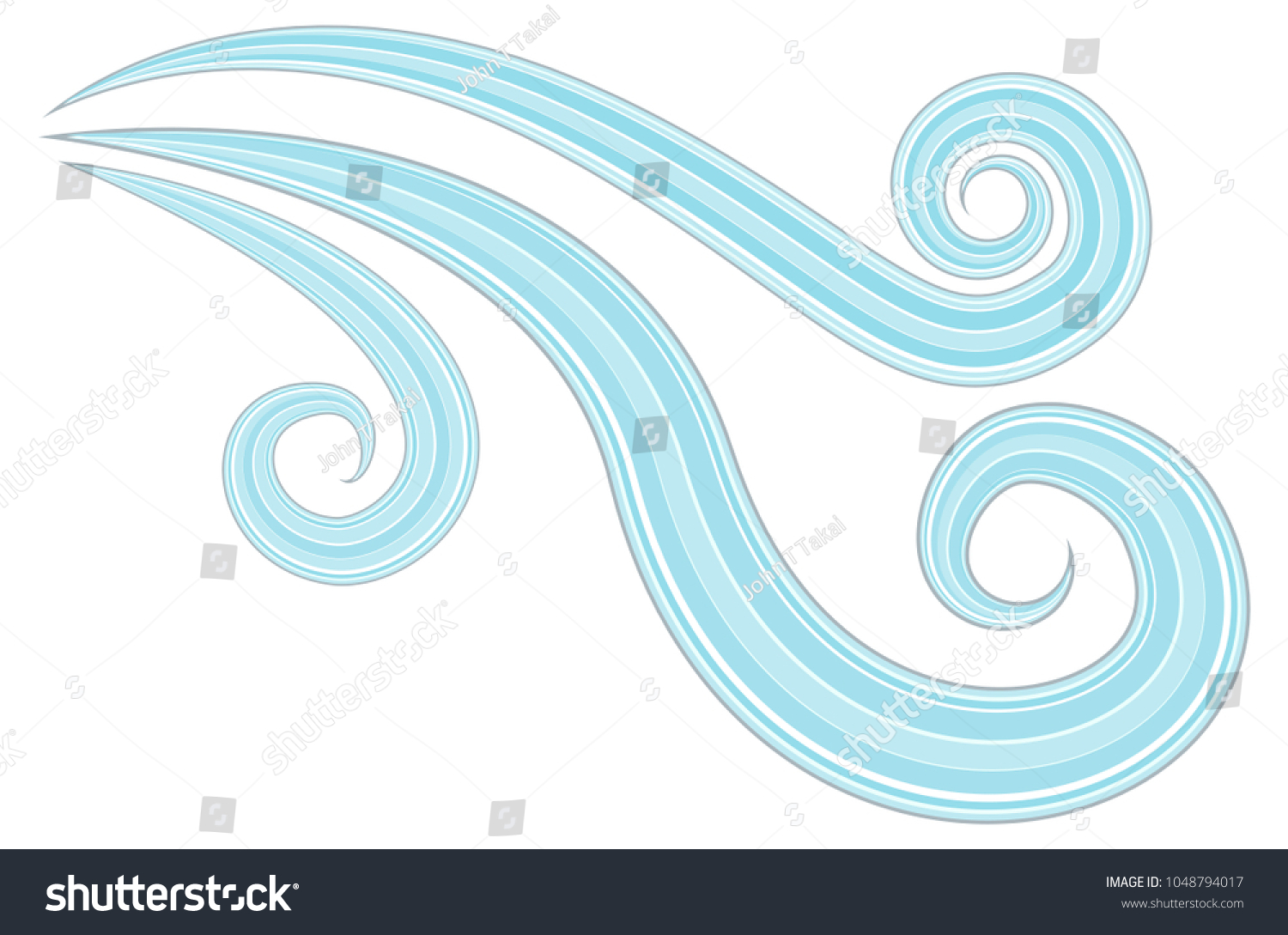 Image Wind Blowing Design Element Cartoon Stock Vector (Royalty Free ...