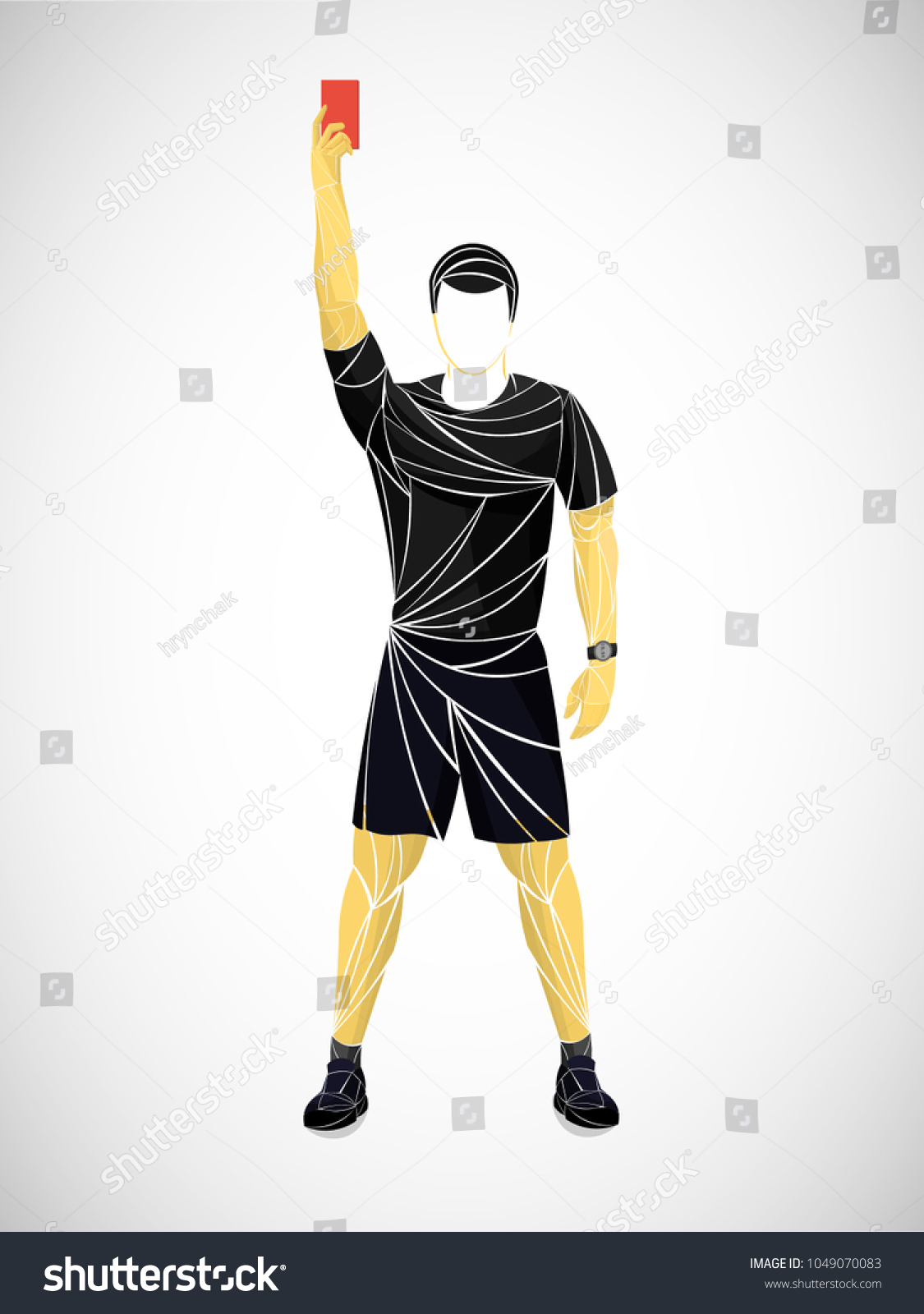 Judge Referee Soccer Vector Stock Vector (Royalty Free) 1049070083 ...