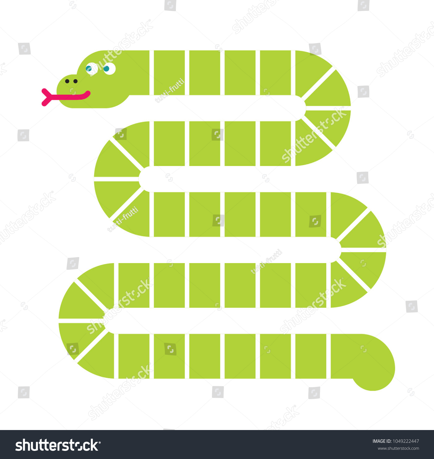 Snake Shaped Board Background Stock Vector (Royalty Free) 1049222447 ...