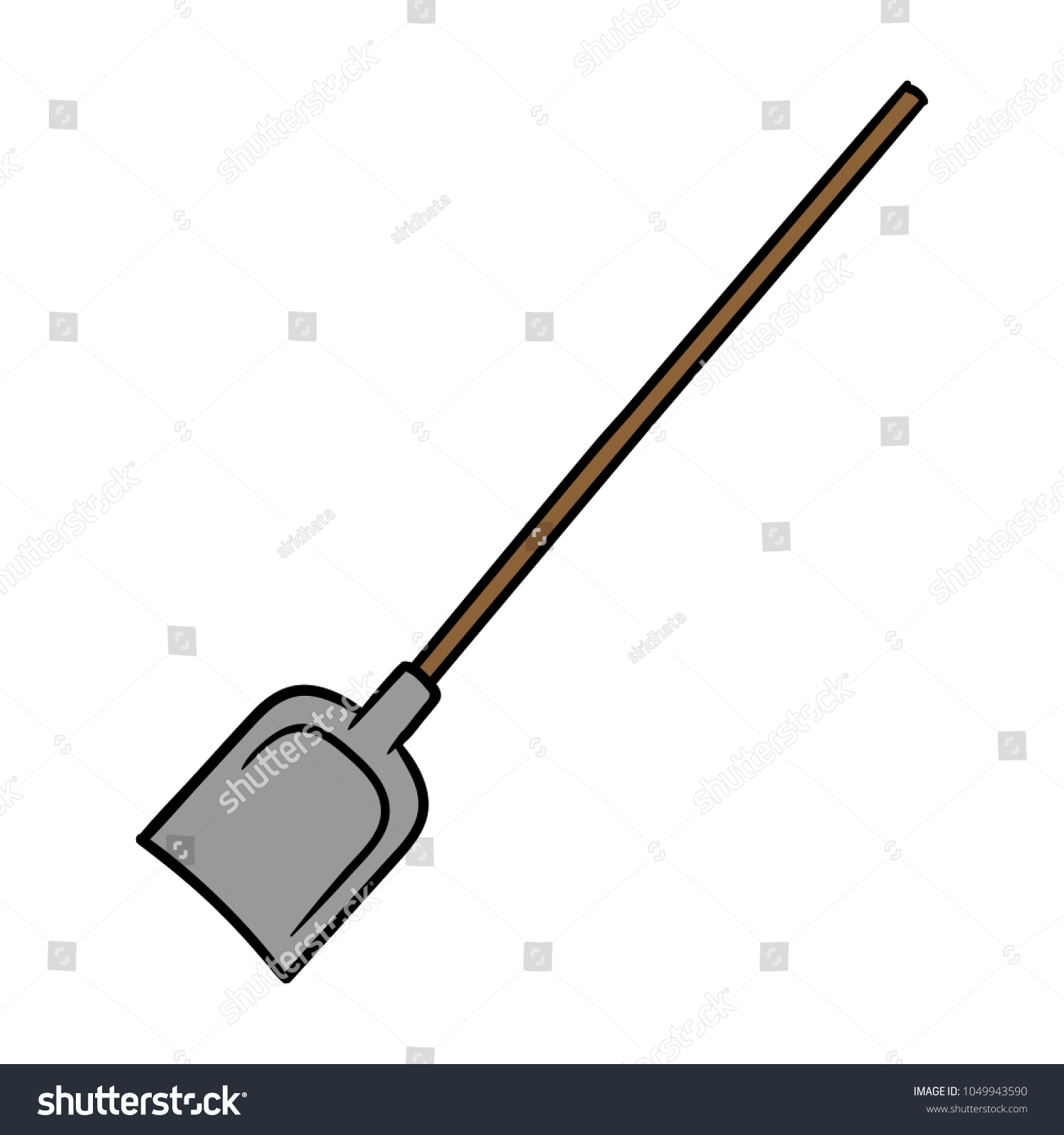 Cartoon Shovel Illustration Stock Vector (Royalty Free) 1049943590 ...