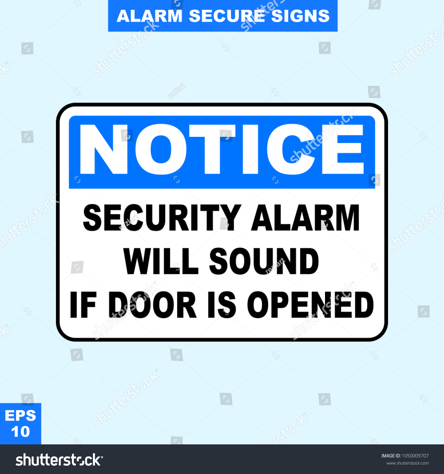 Emergency Alarm Security Alert Signs Vector Stock Vector (Royalty Free