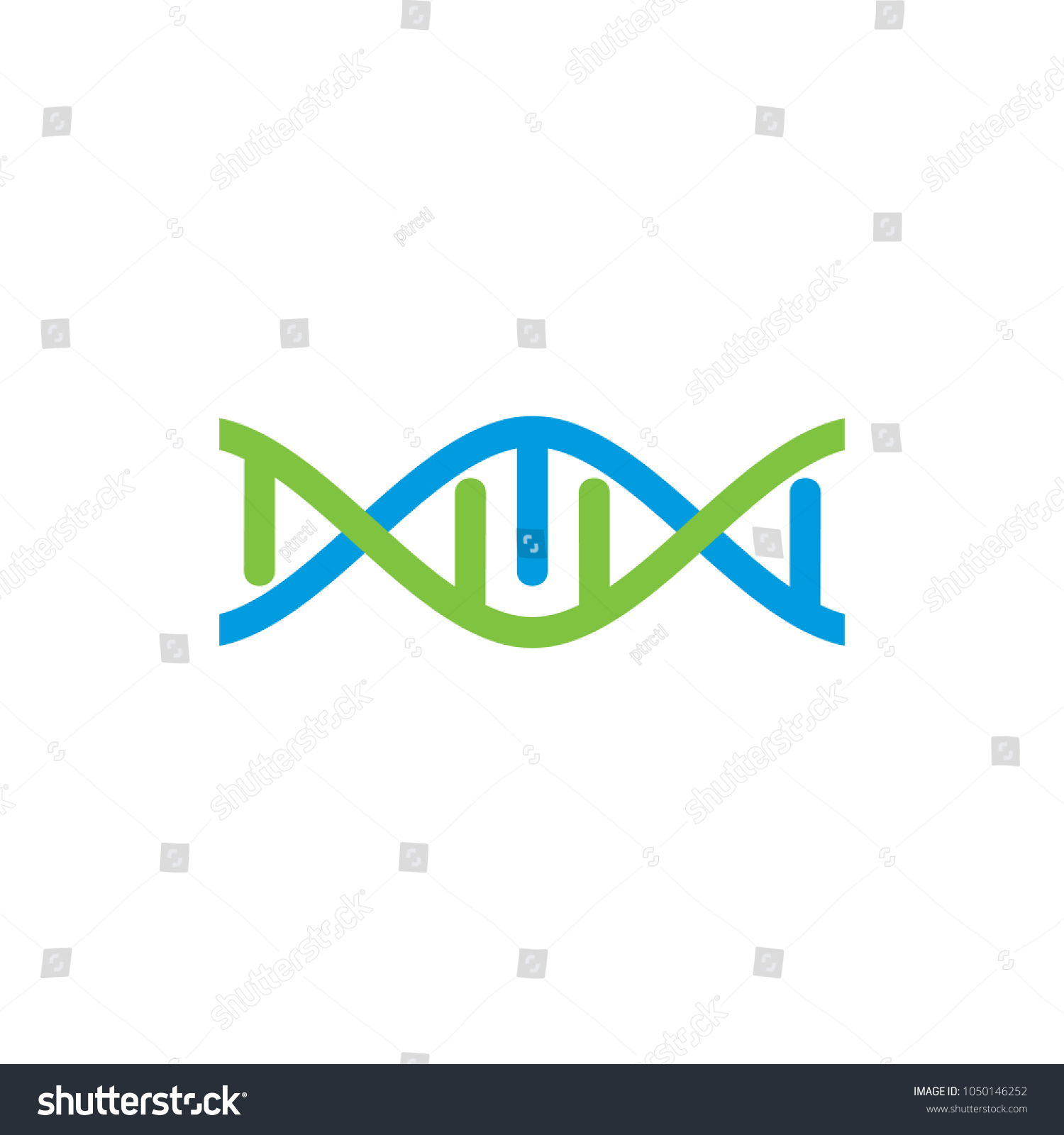 Dna Logo Icon Design Stock Vector (royalty Free) 1050146252 