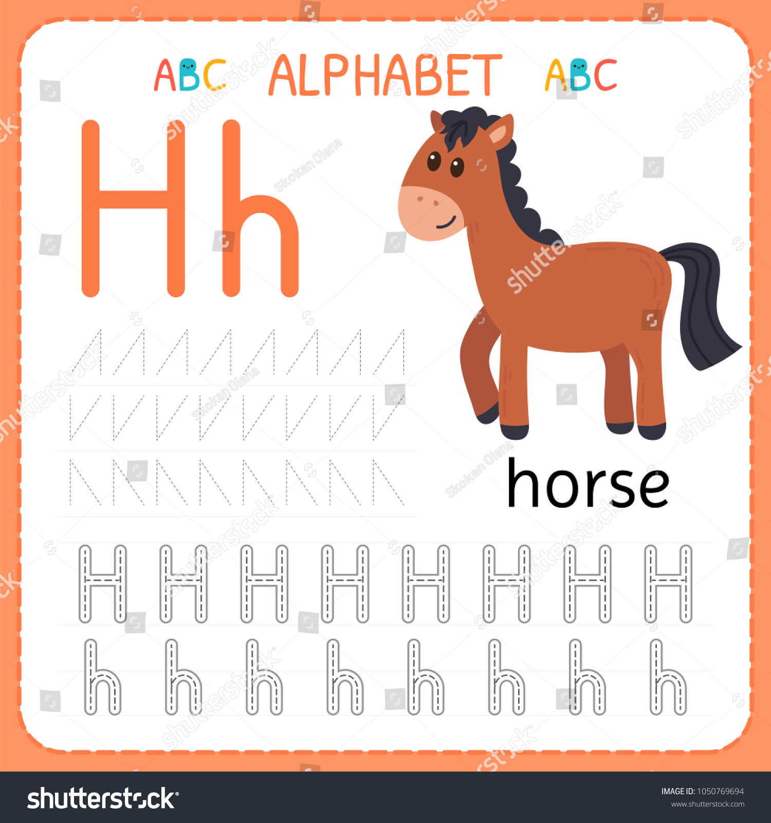 alphabet tracing worksheet preschool kindergarten writing stock vector royalty free 1050769694 shutterstock