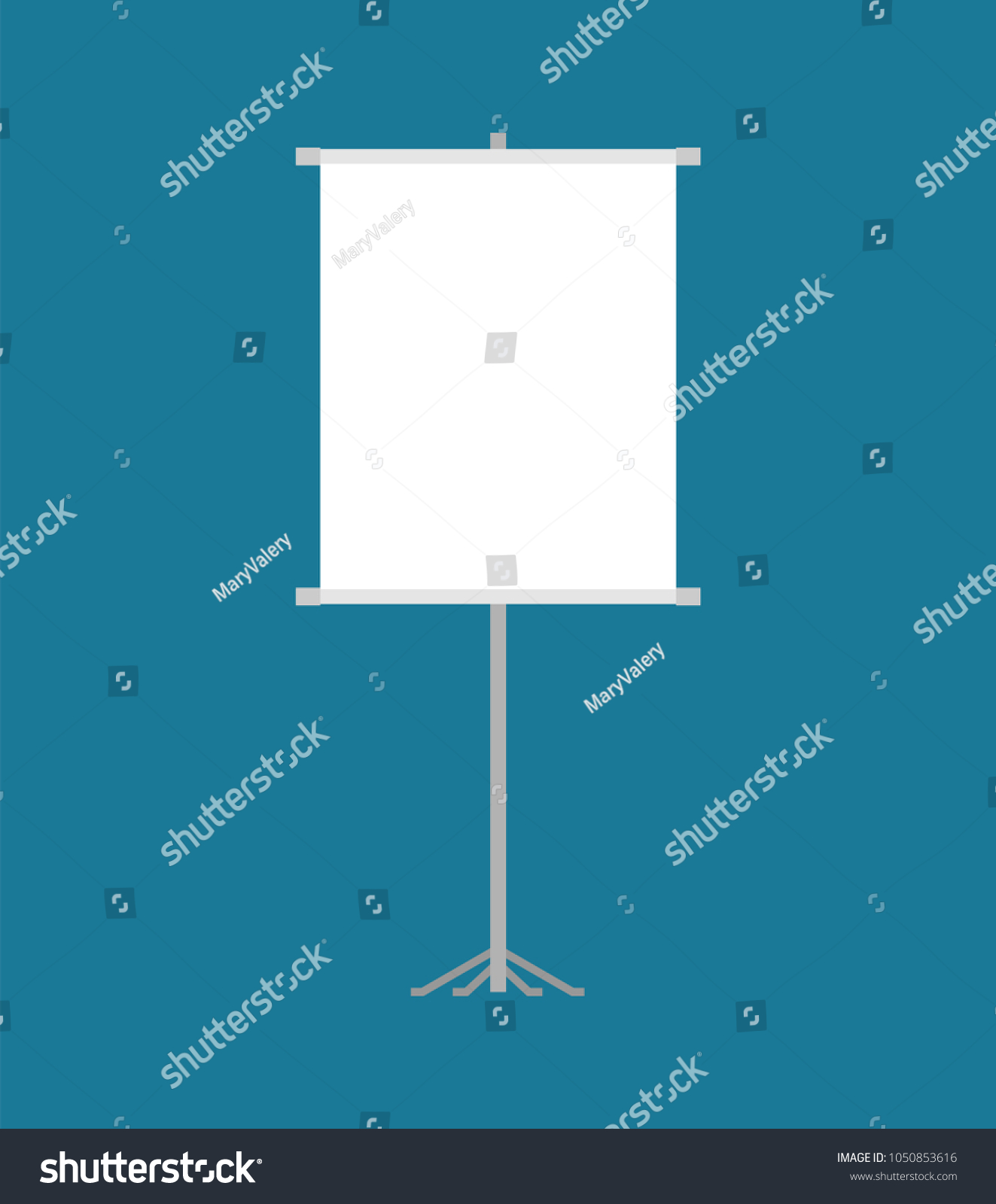 Clean Rollup Isolated Presentation Template Charts Stock Vector ...