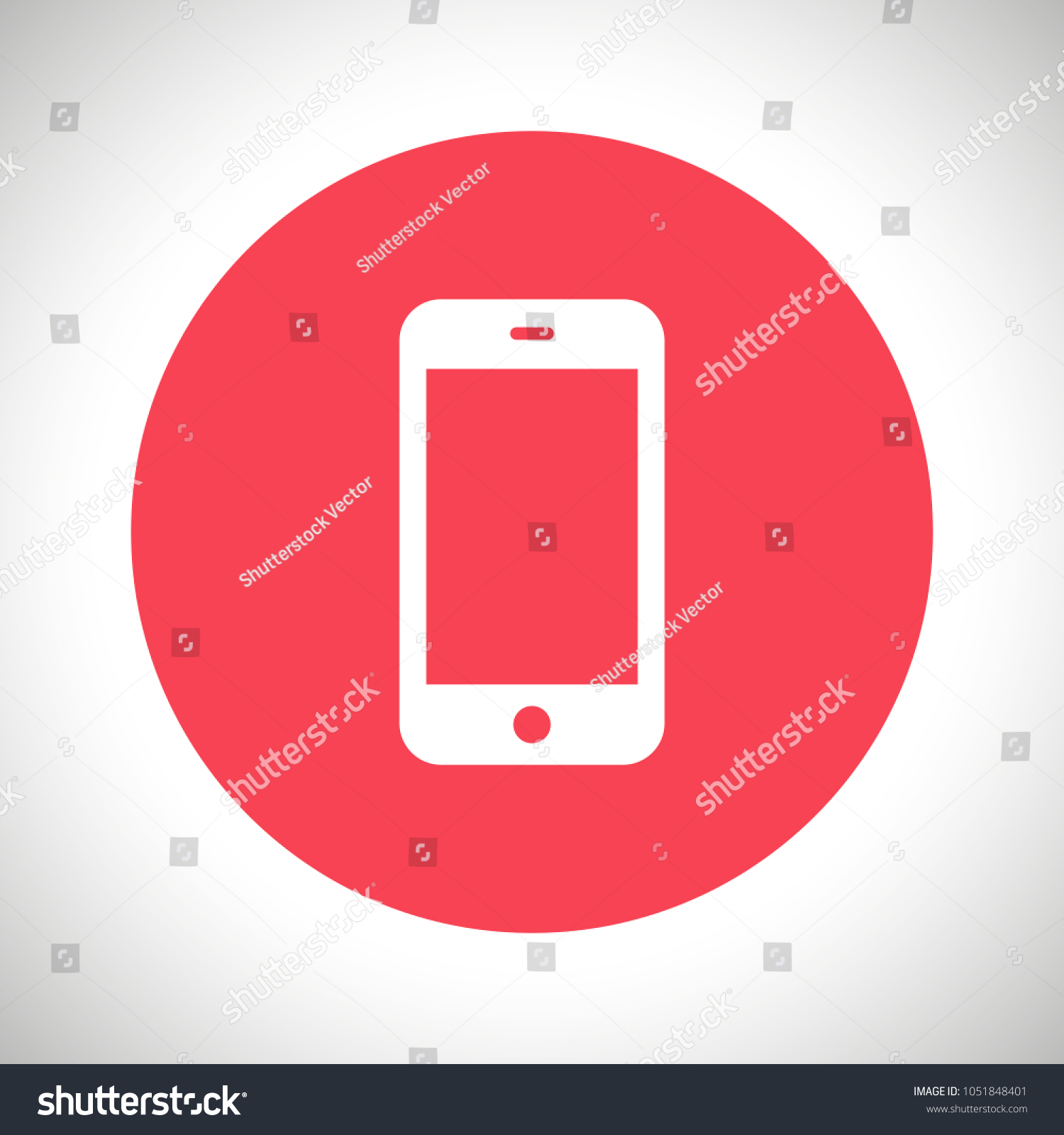 Mobile Phone Icon Vector Illustration Minimalist Stock Vector (Royalty ...