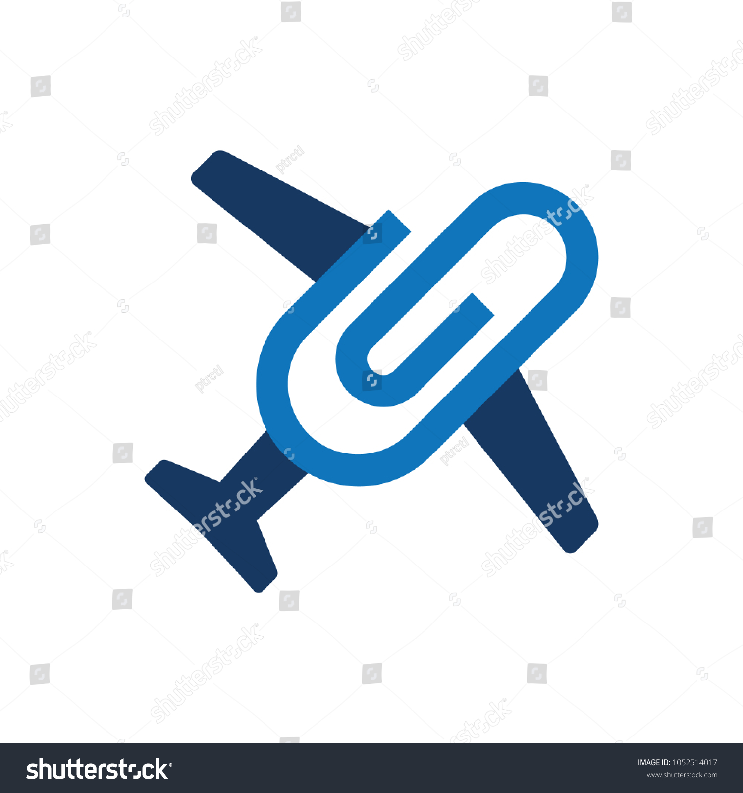 Travel Clip Logo Icon Design Stock Vector Royalty Free 1052514017