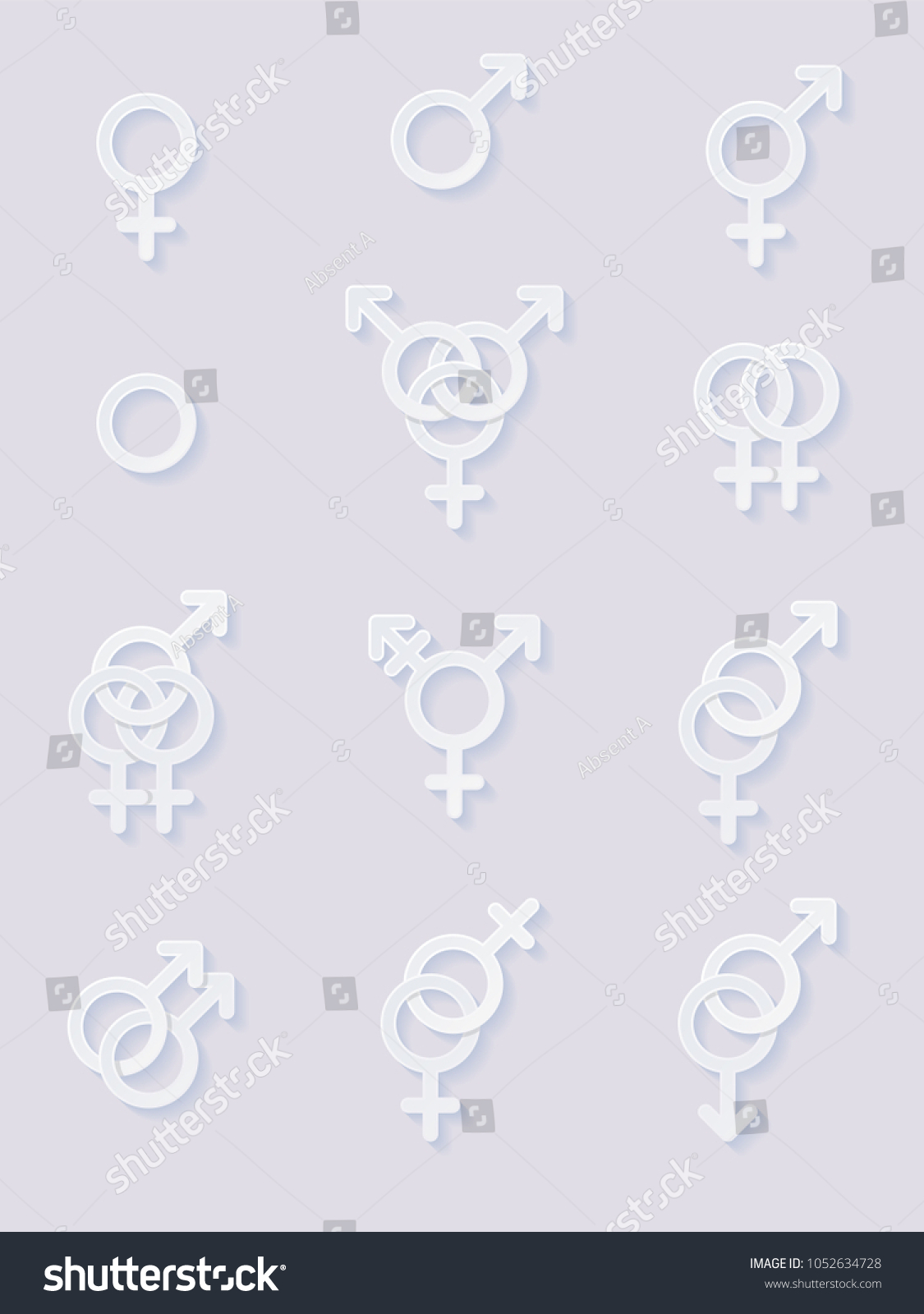 Set Sexuality Icons Vector Illustration Stock Vector Royalty Free