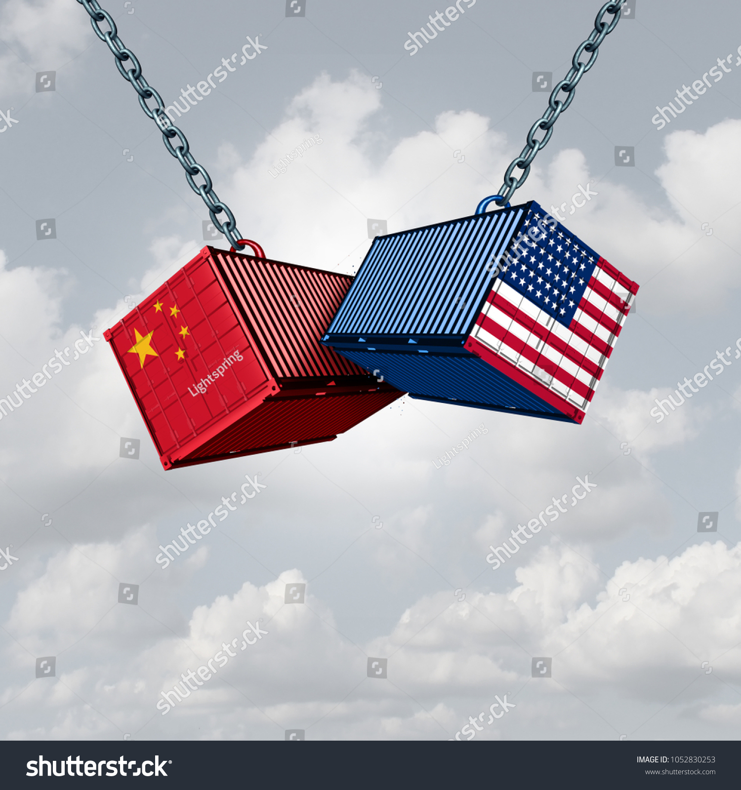 China Usa Trade War American Tariffs Stock Illustration 1052830253 China Usa Trade War American Tariffs Stock Illustration 1052830253