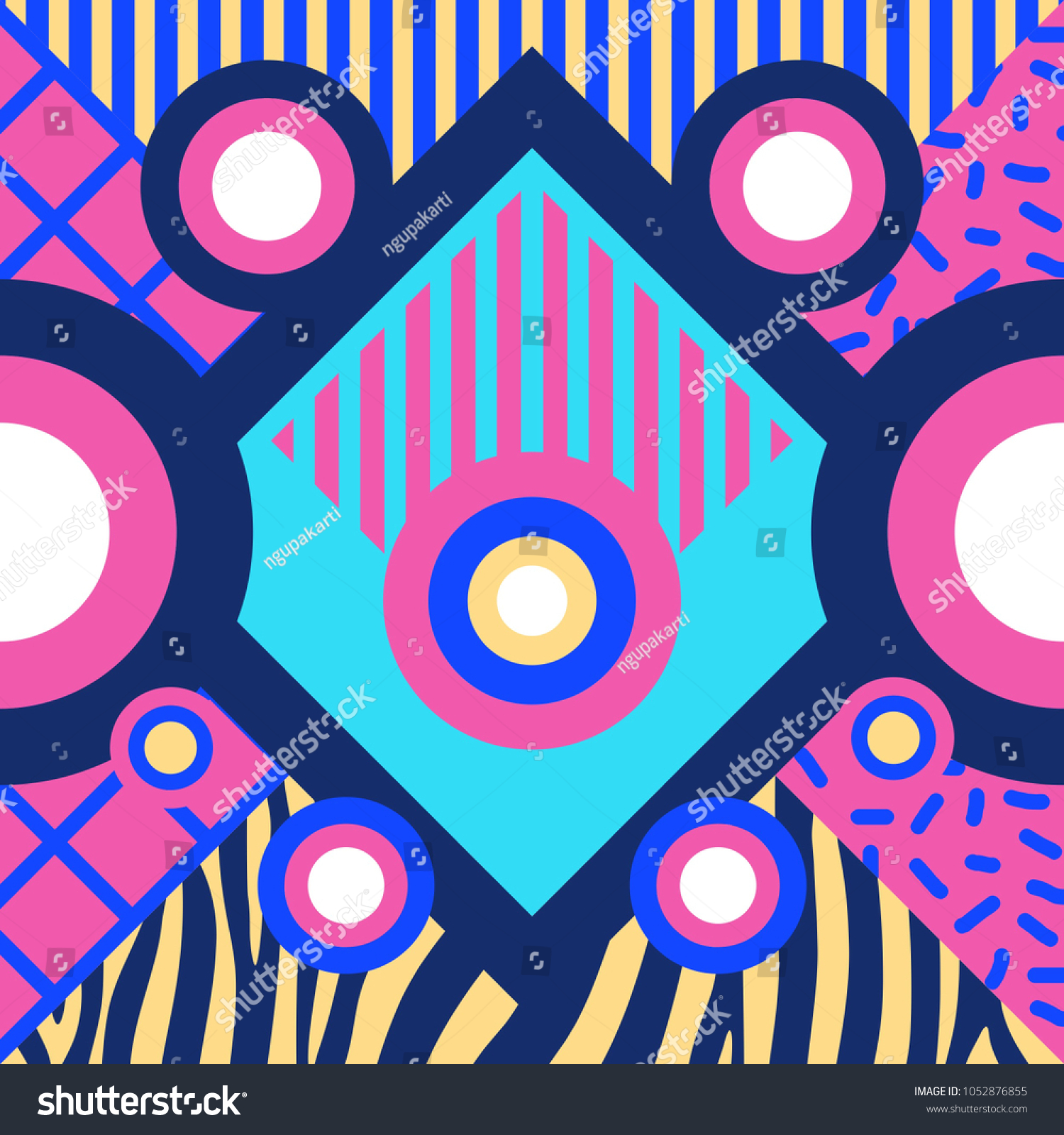 Abstract Background Design Fashion Geometric Illustration Stock Vector ...
