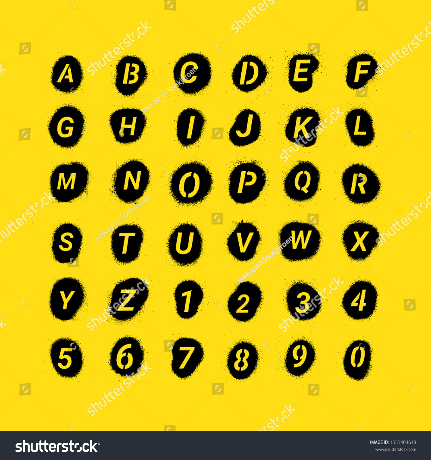 Abc Spray Paint Type Vector Alphabet Stock Vector Royalty Free   Stock Vector Abc Spray Paint Type Vector Alphabet 1053404618 