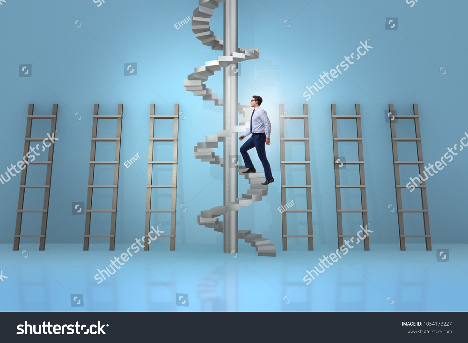 Career Progression Concept Ladders Staircase Stock Photo 1054173227 ...