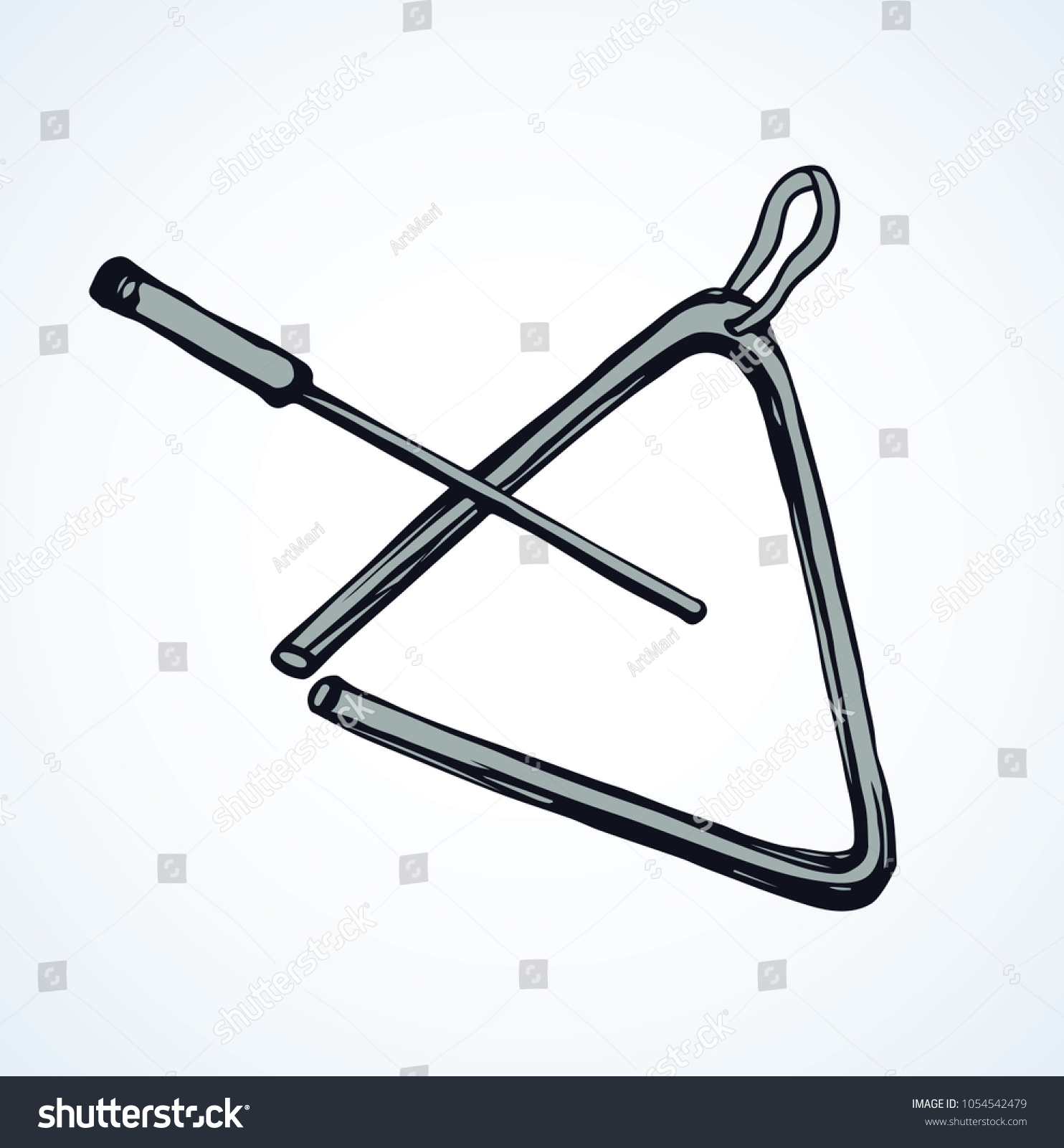 triangle instrument drawing
