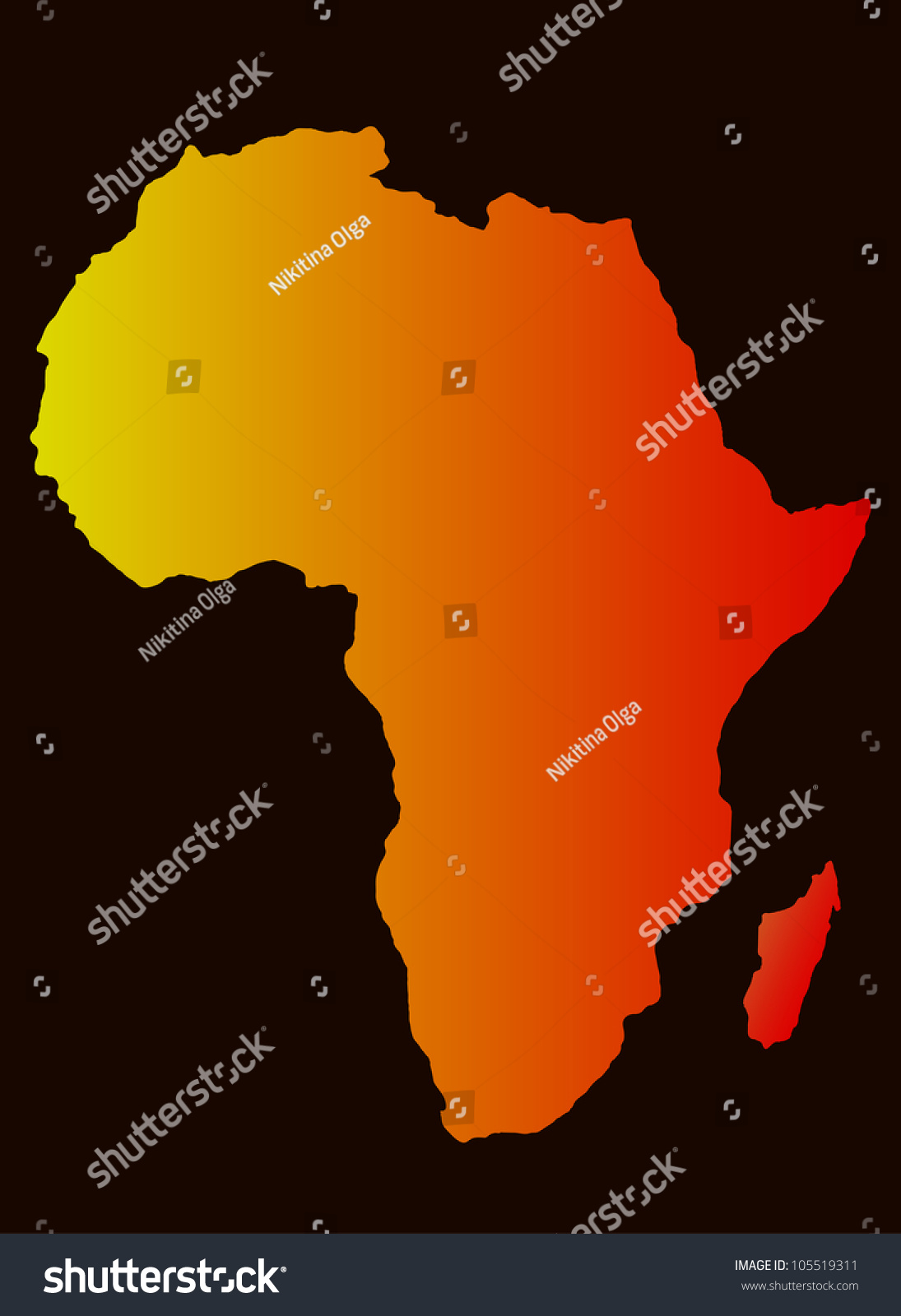 Background Africa Map Silhouette Vector Image Stock Vector Royalty Free 105519311 Shutterstock 7202