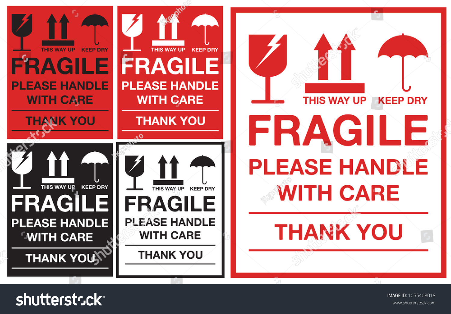 Fragile Please Handle With Care Packing Stickers Labels This Way Up 