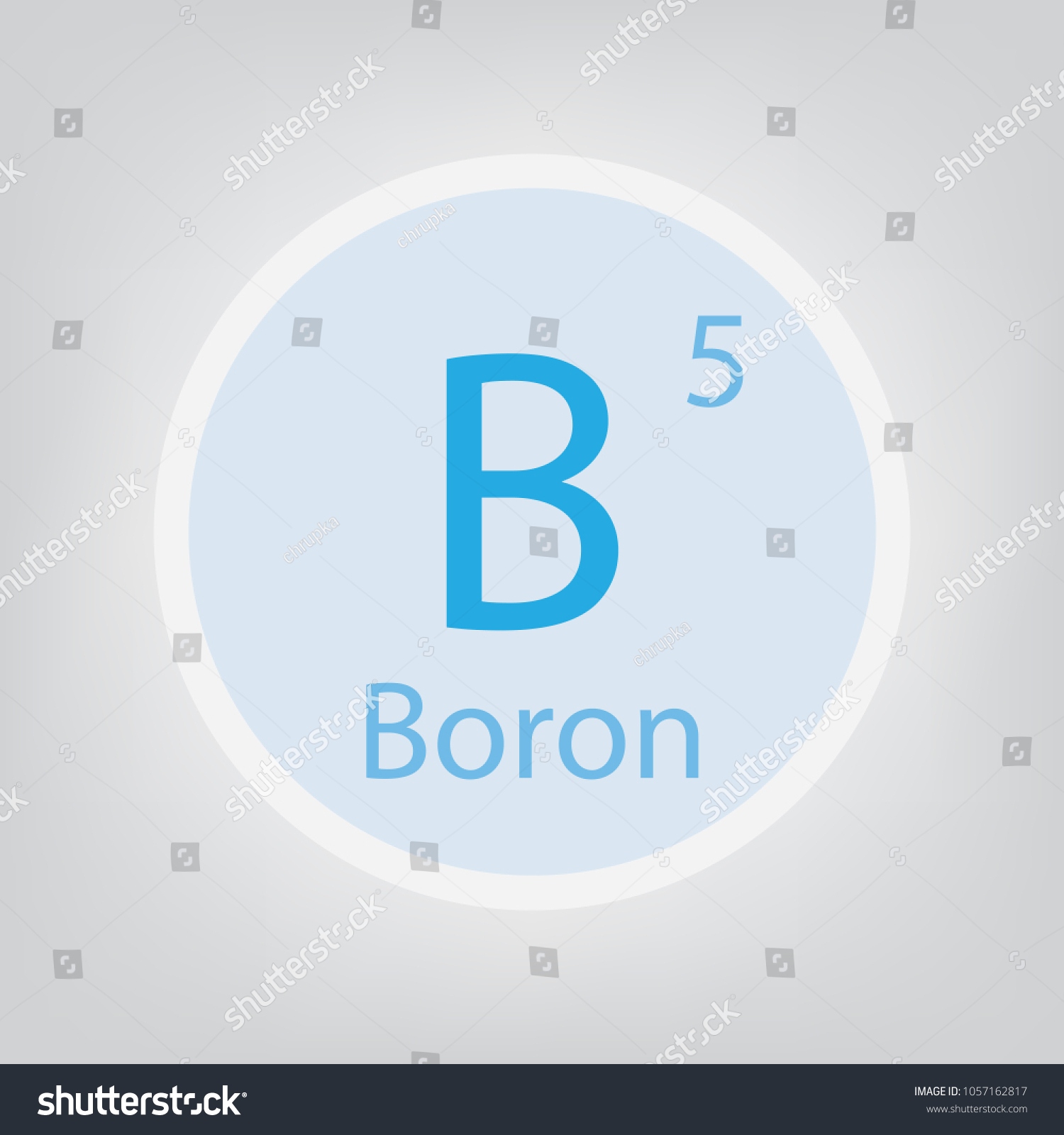 Boron B Chemical Element Icon Vector Stock Vector (Royalty Free ...