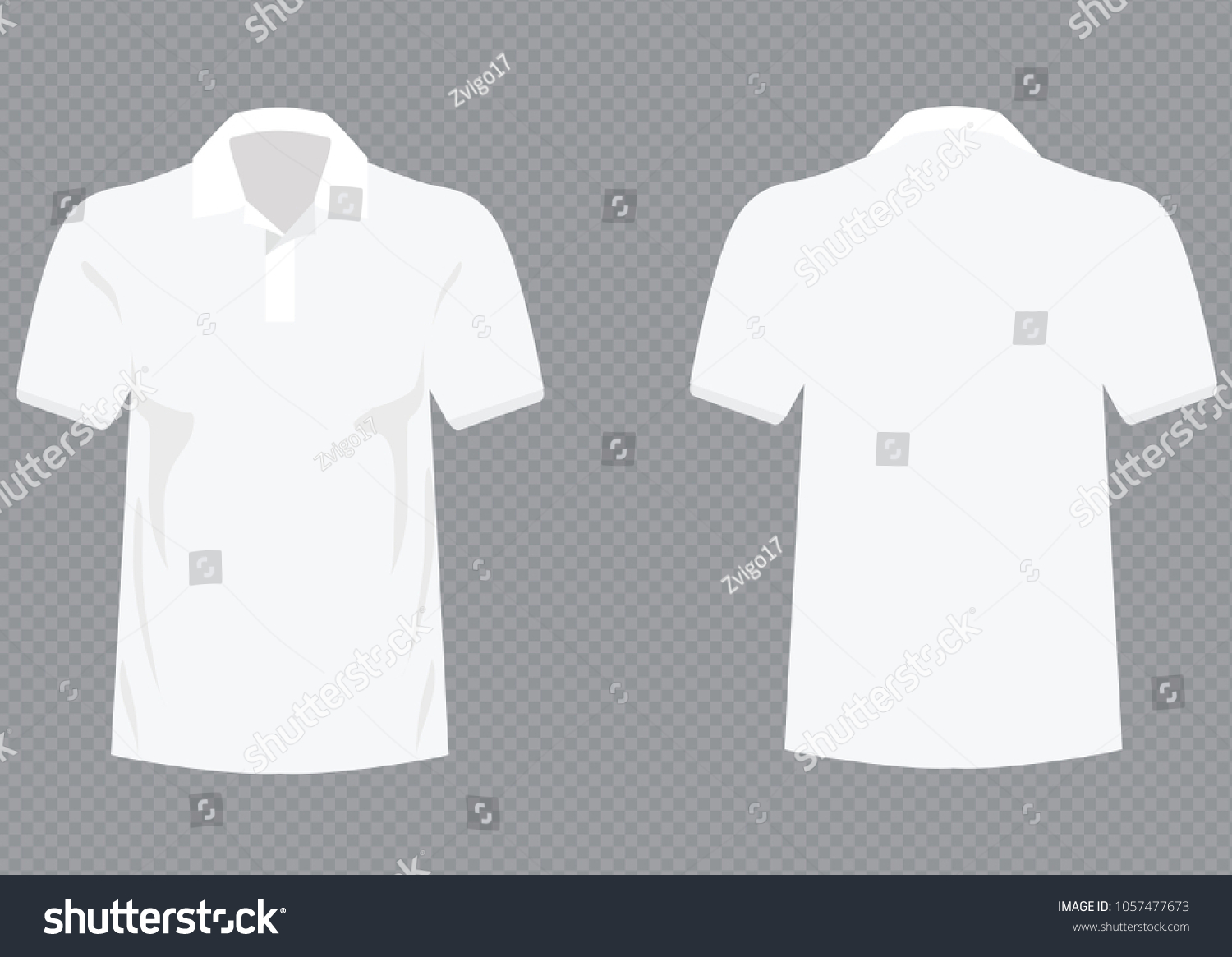 Mens White T Shirt Front Back Stock Vector (Royalty Free) 1057477673 ...