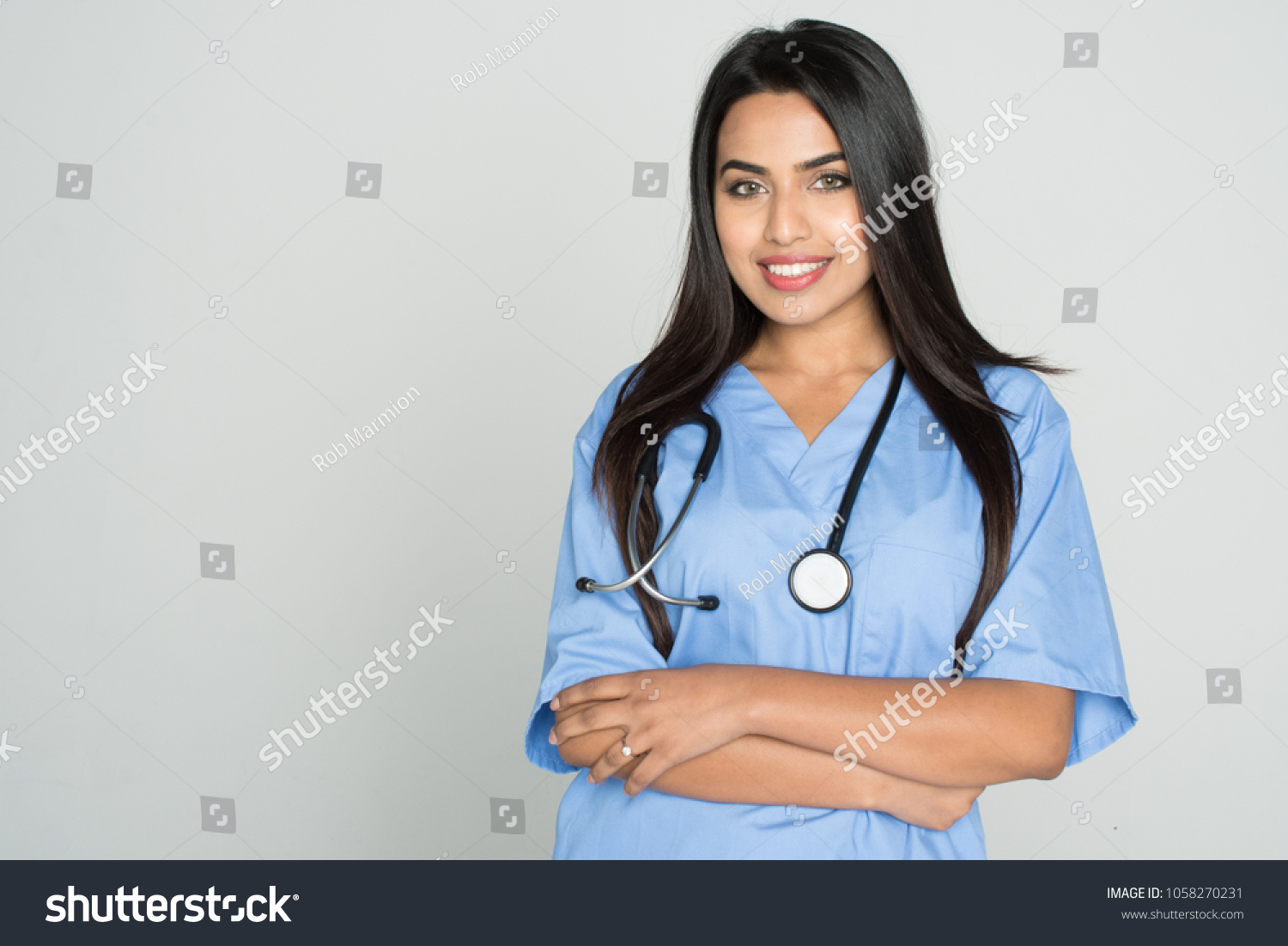 Nurse Who Working Her Shift Hospital Stock Photo 1058270231 | Shutterstock