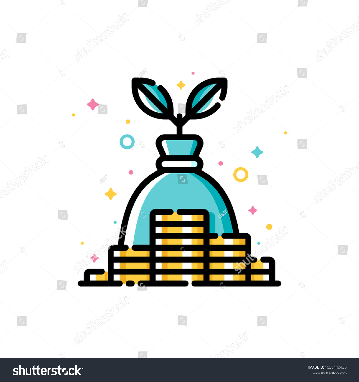 Income Revenue Increase Return On Investment Stock Vector (royalty Free 