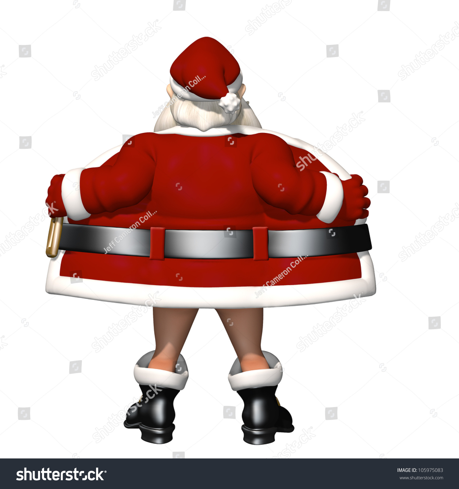 Flashing Santa Gif