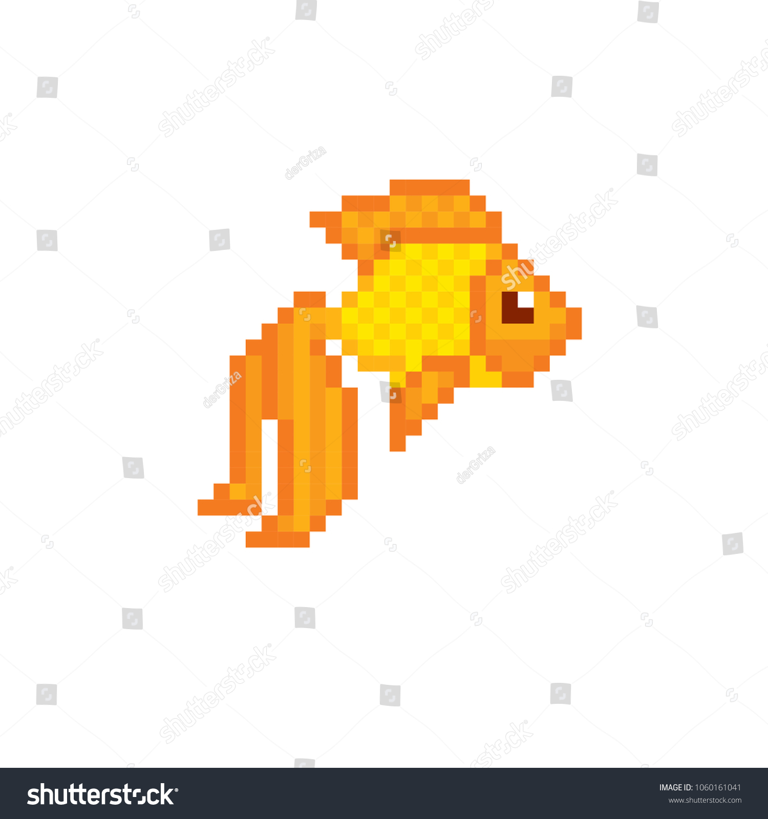 Маленькие пиксельные рыбы