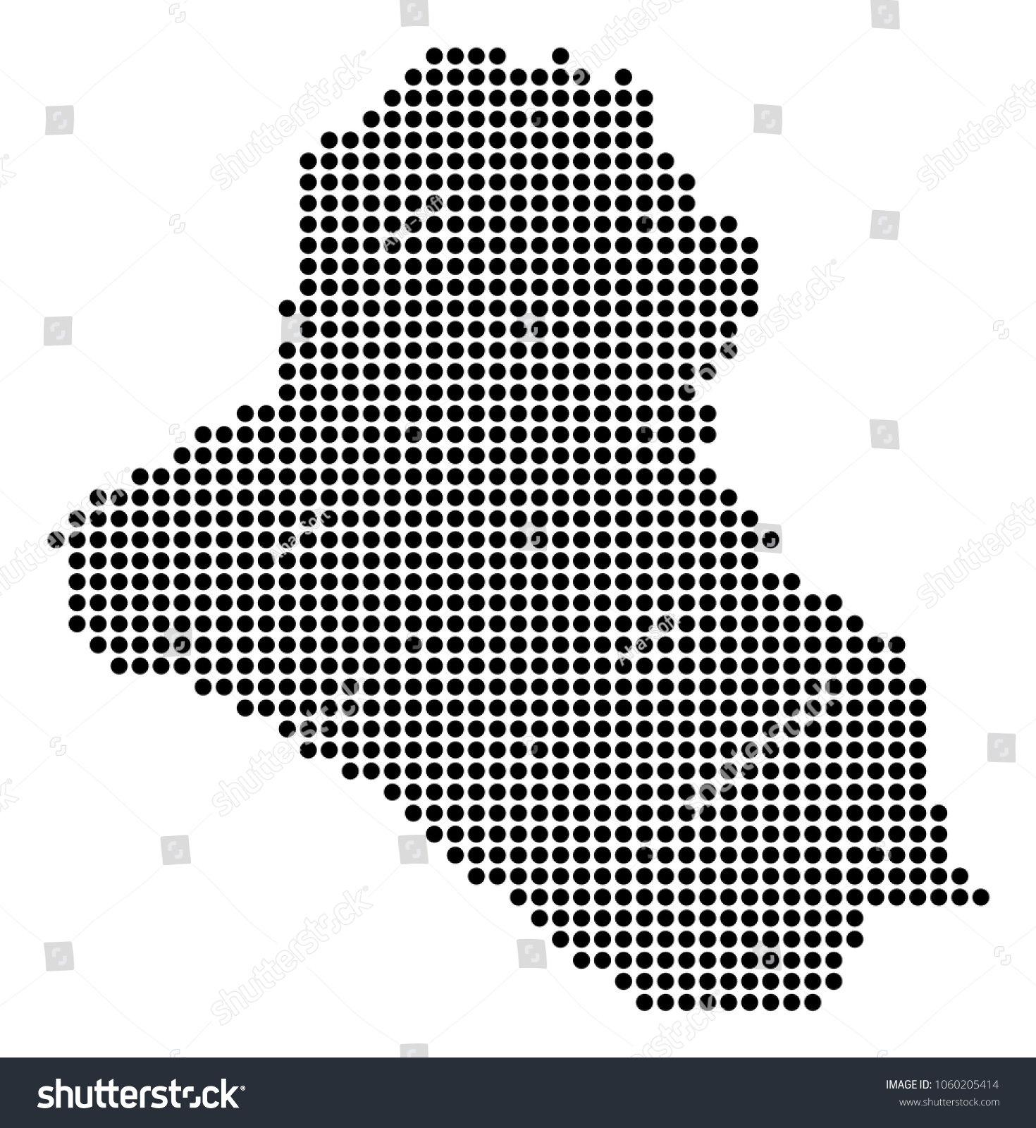 Dotted Iraq Map Vector Composition Iraq Stock Vector (Royalty Free ...