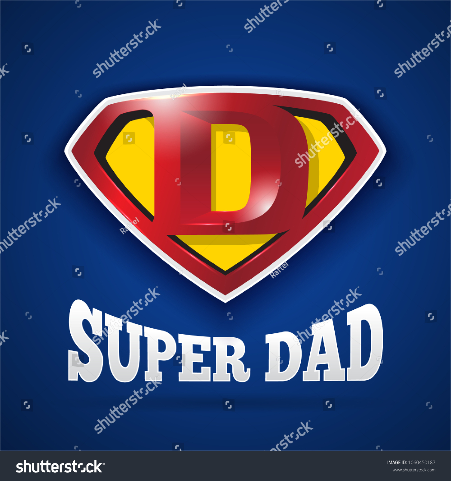 Super Dad Logo Design Fathers Day Stock Vector (Royalty Free ...