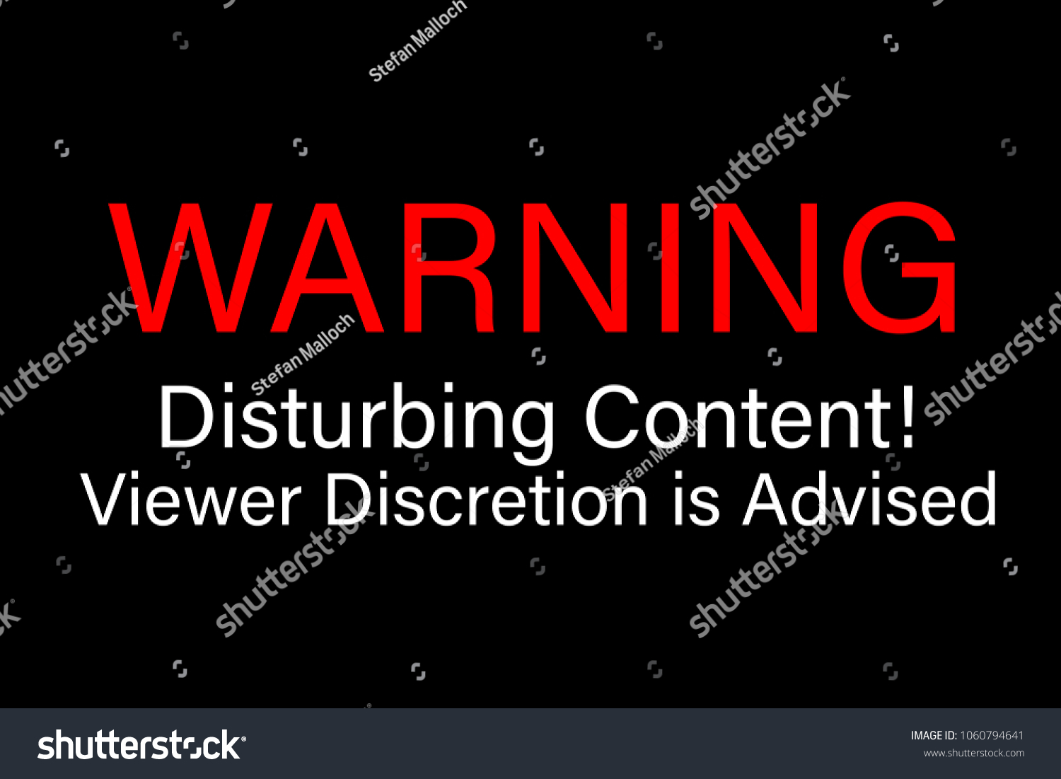 Find Warning Disturbing Content Viewer Discretion Advised stock images in H...