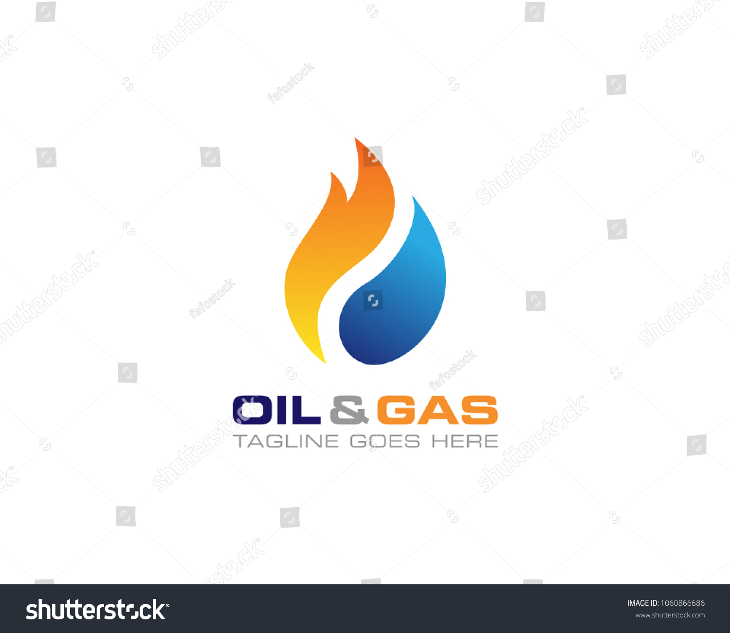 Oil Gas Logo Design Vector Template Stock Vector (Royalty Free ...