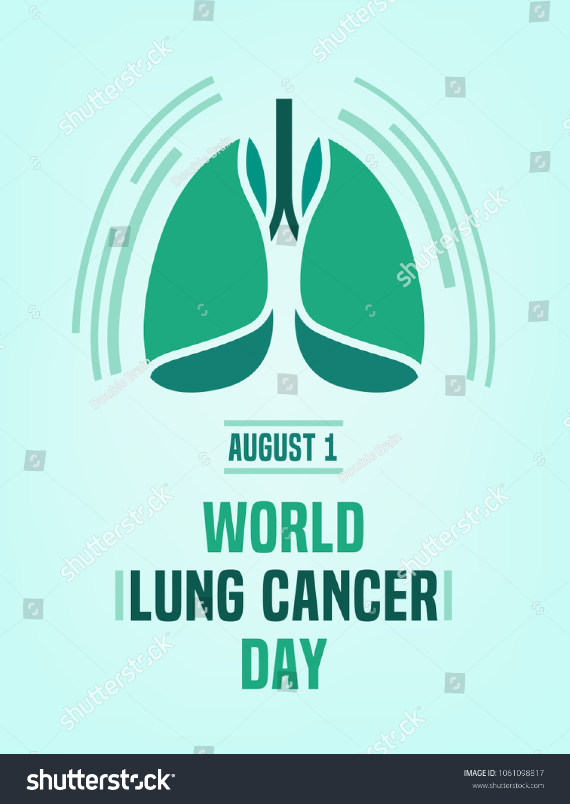 World Lung Cancer Day Beautiful Vector Stock Vector (Royalty Free