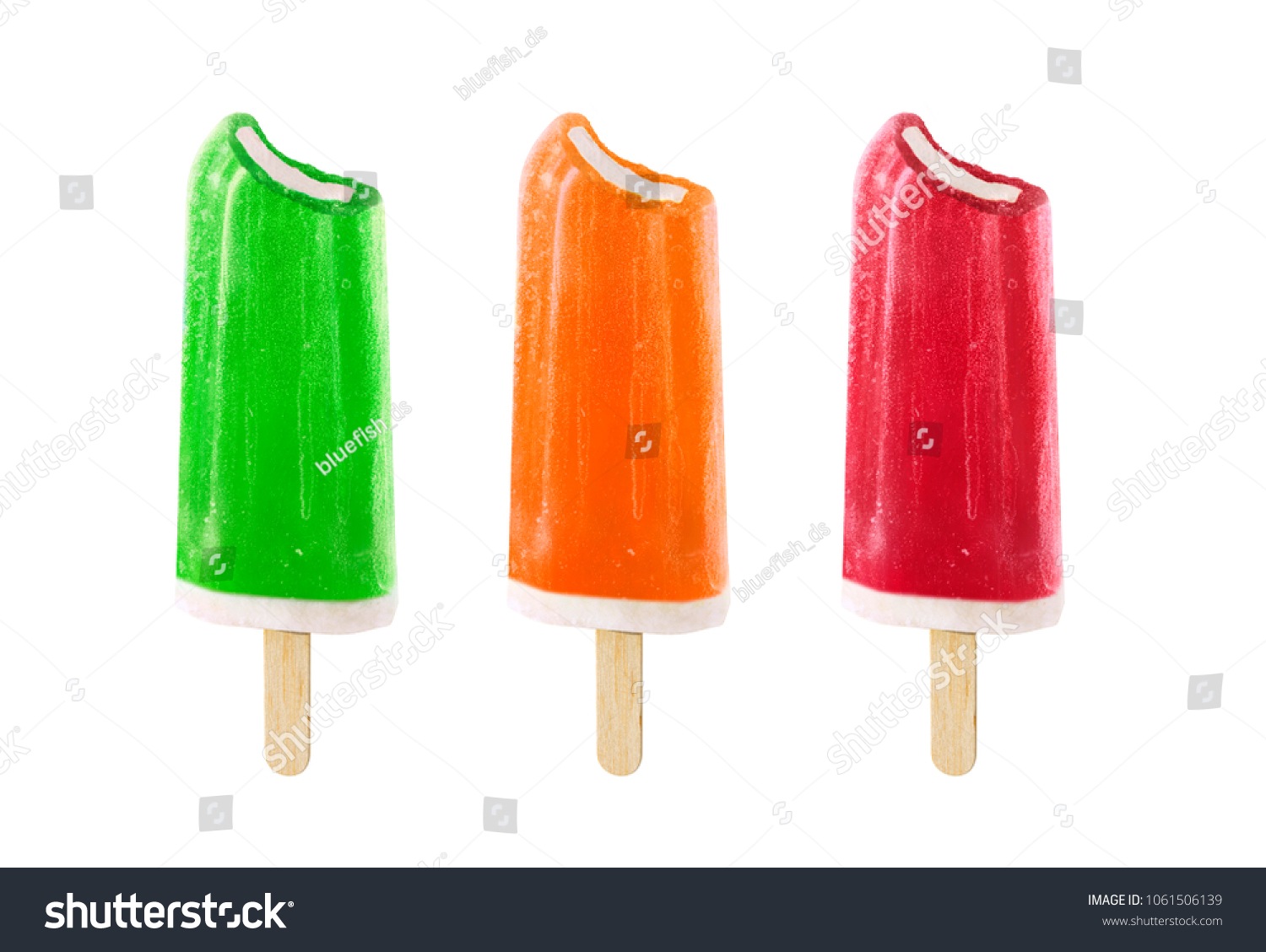 Three Delicious Frozen Ice Cream Pop Stock Photo 1061506139 | Shutterstock