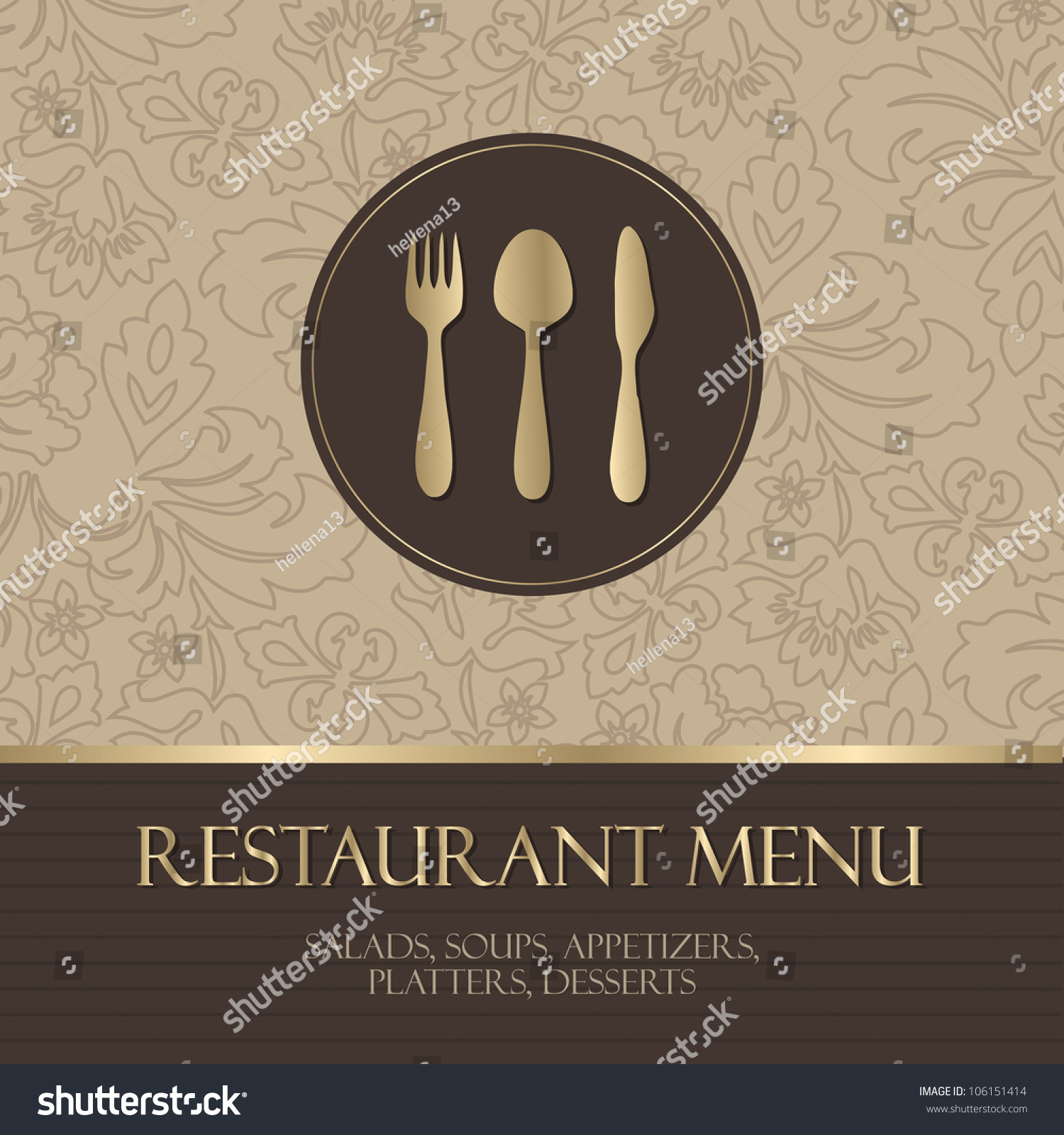 Фон для банкетного меню ресторана