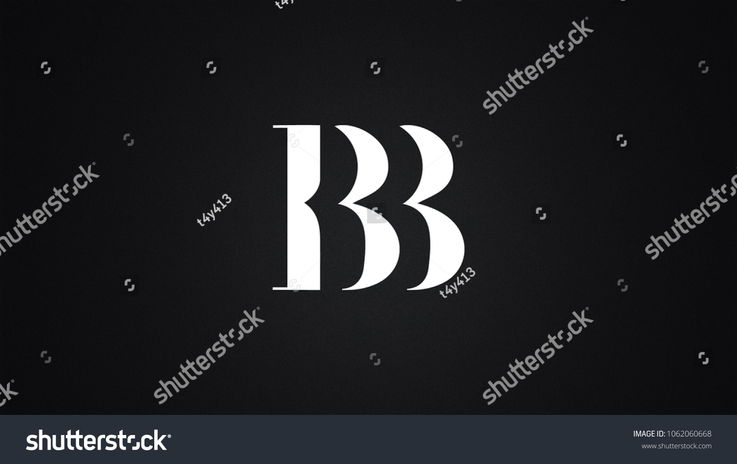 Bb Letter Logo Design Template Vector Stock Vector (Royalty Free ...