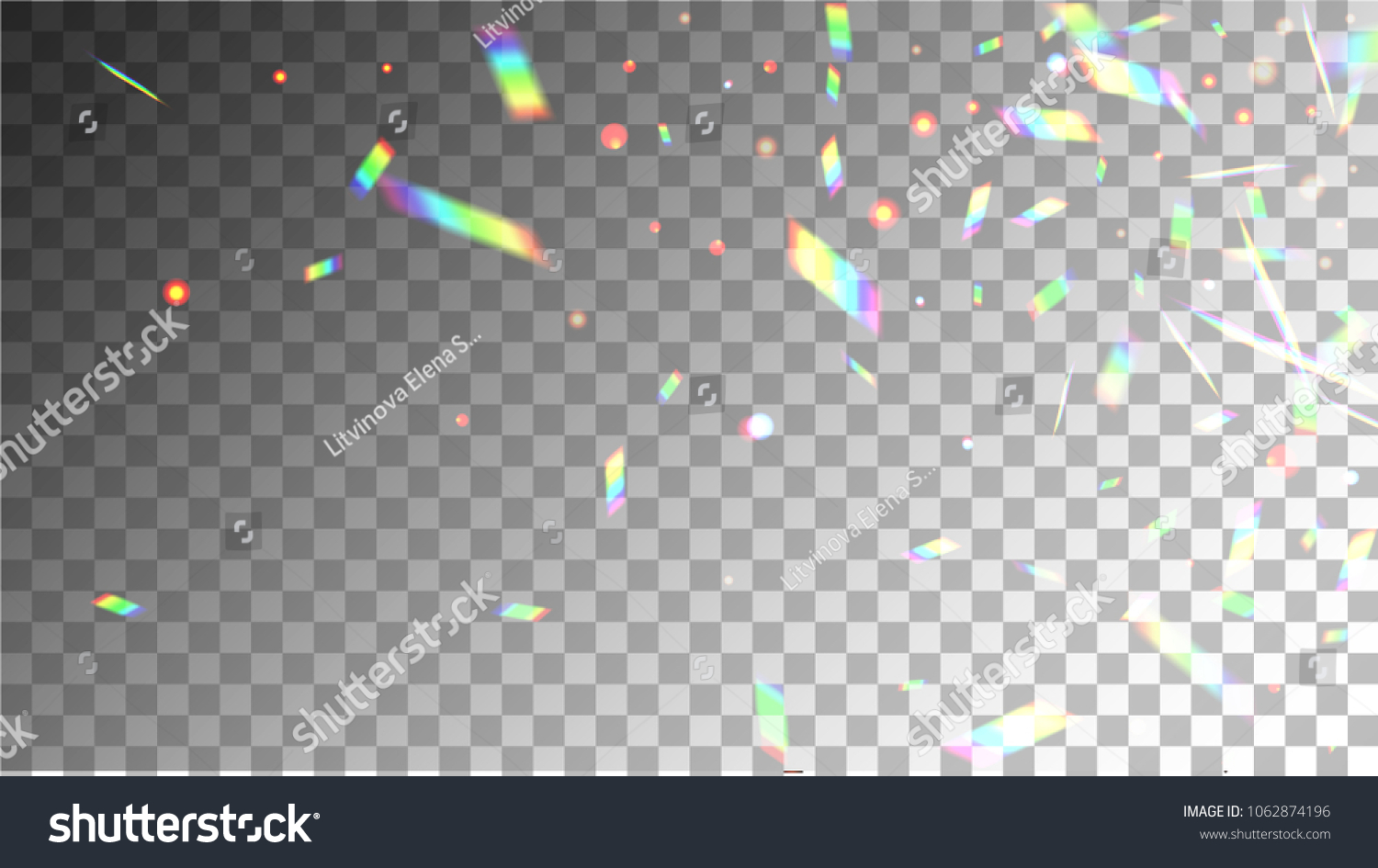 rainbow glitch overlay