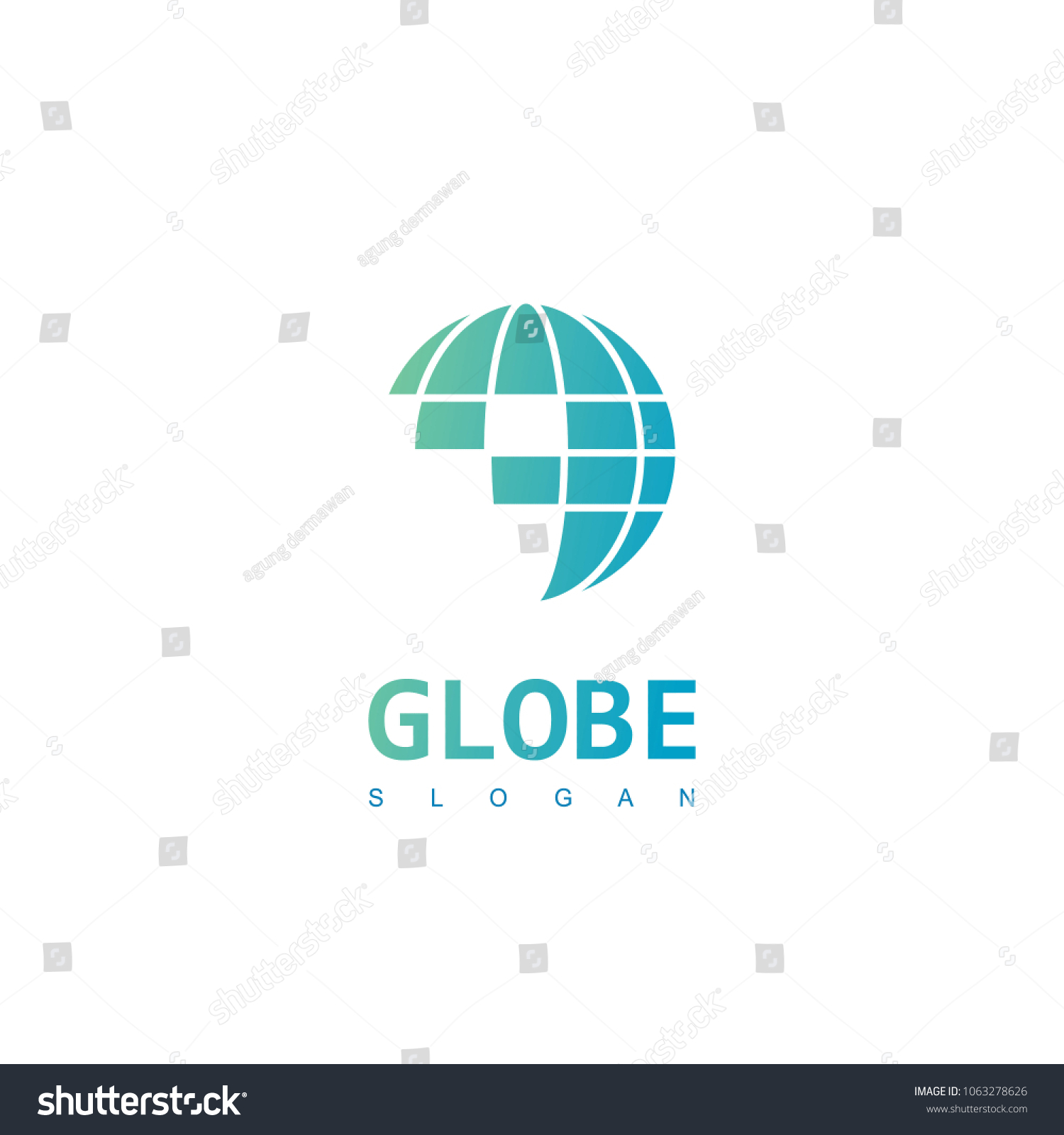 Globe Pixel Logo Stock Vector (Royalty Free) 1063278626 | Shutterstock