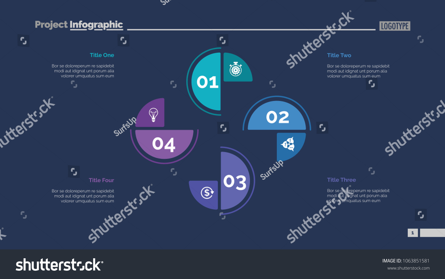 Cycle Chart Four Elements Step Diagram Stock Vector (Royalty Free ...