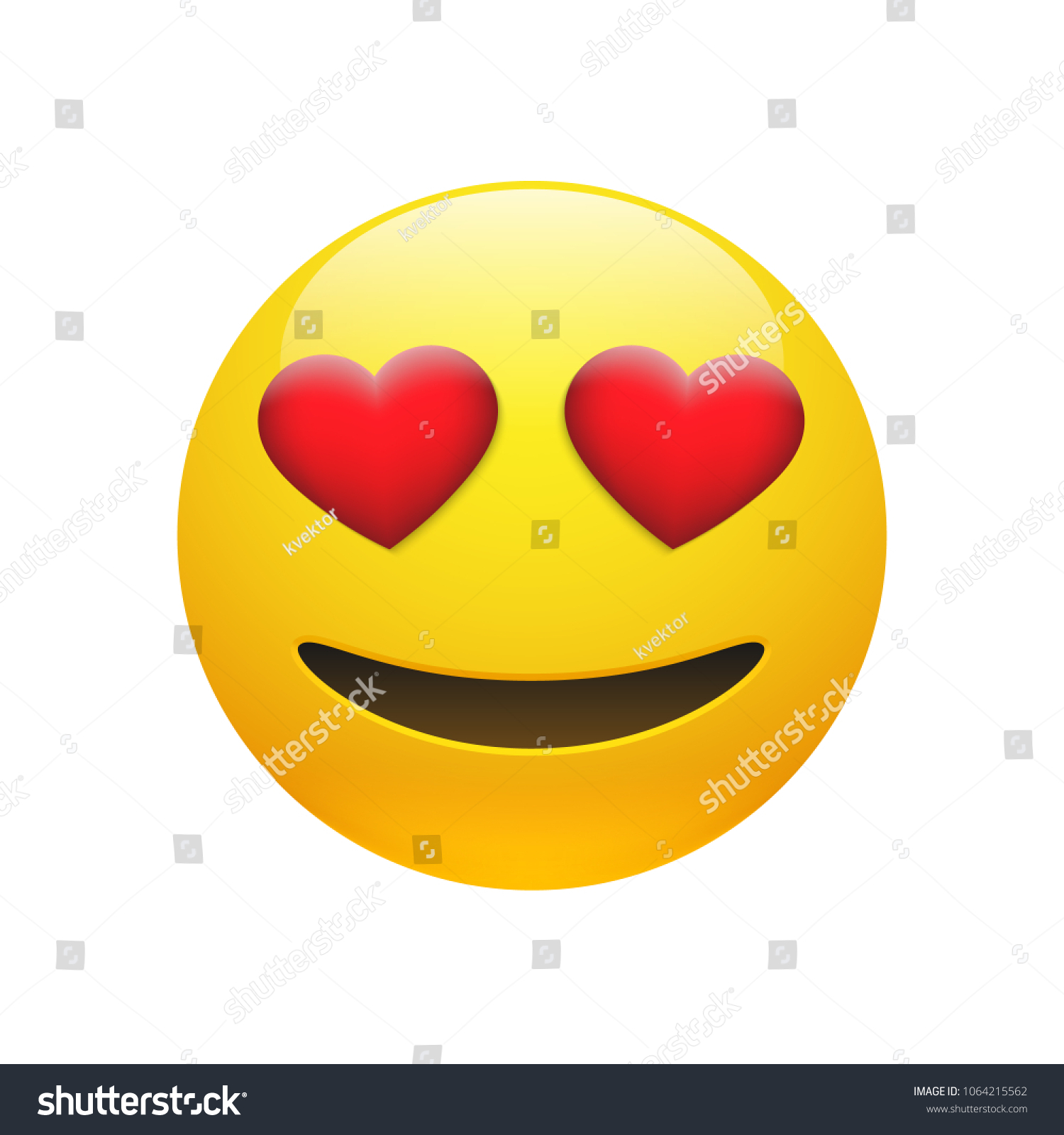 Vector Emoji Yellow Stupid Smiley Face Stock Vector (Royalty Free ...