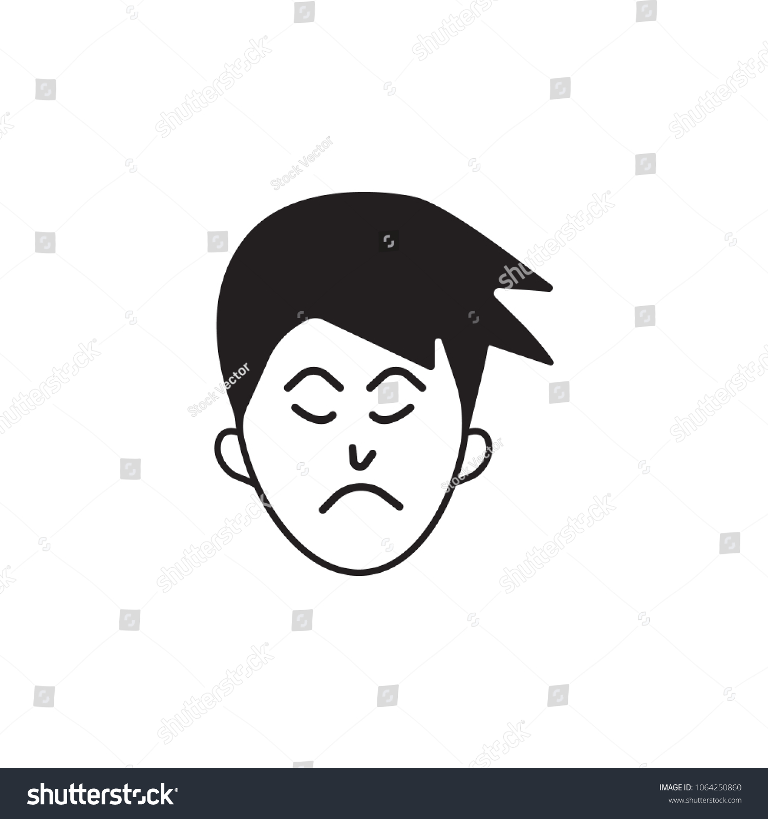 Neglect Icon Element Human Emotions Elements Stock Vector (Royalty Free ...