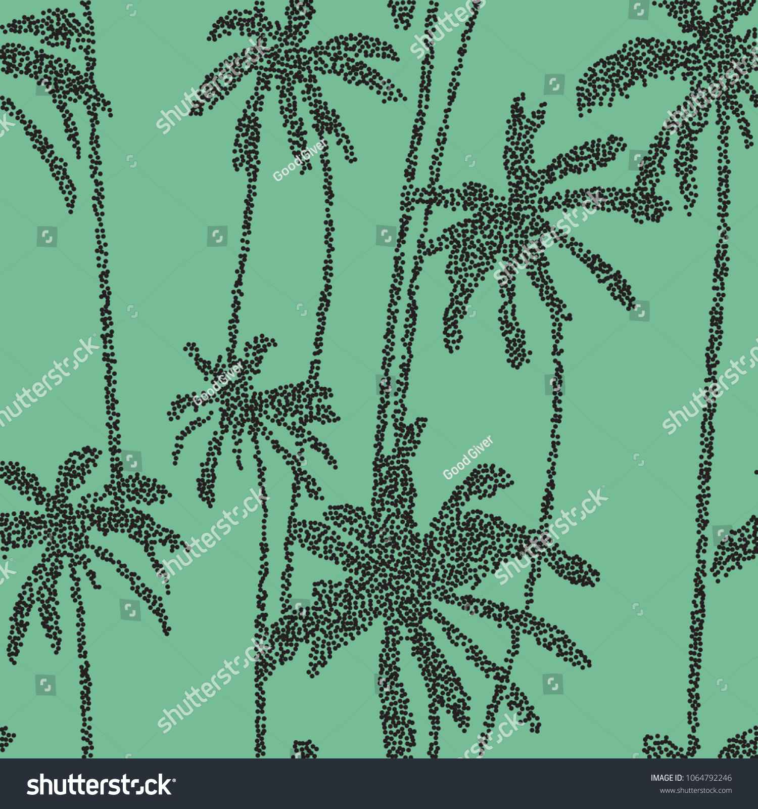 Minimalist Black Palm Tree - Funny Palm Tree - Sticker