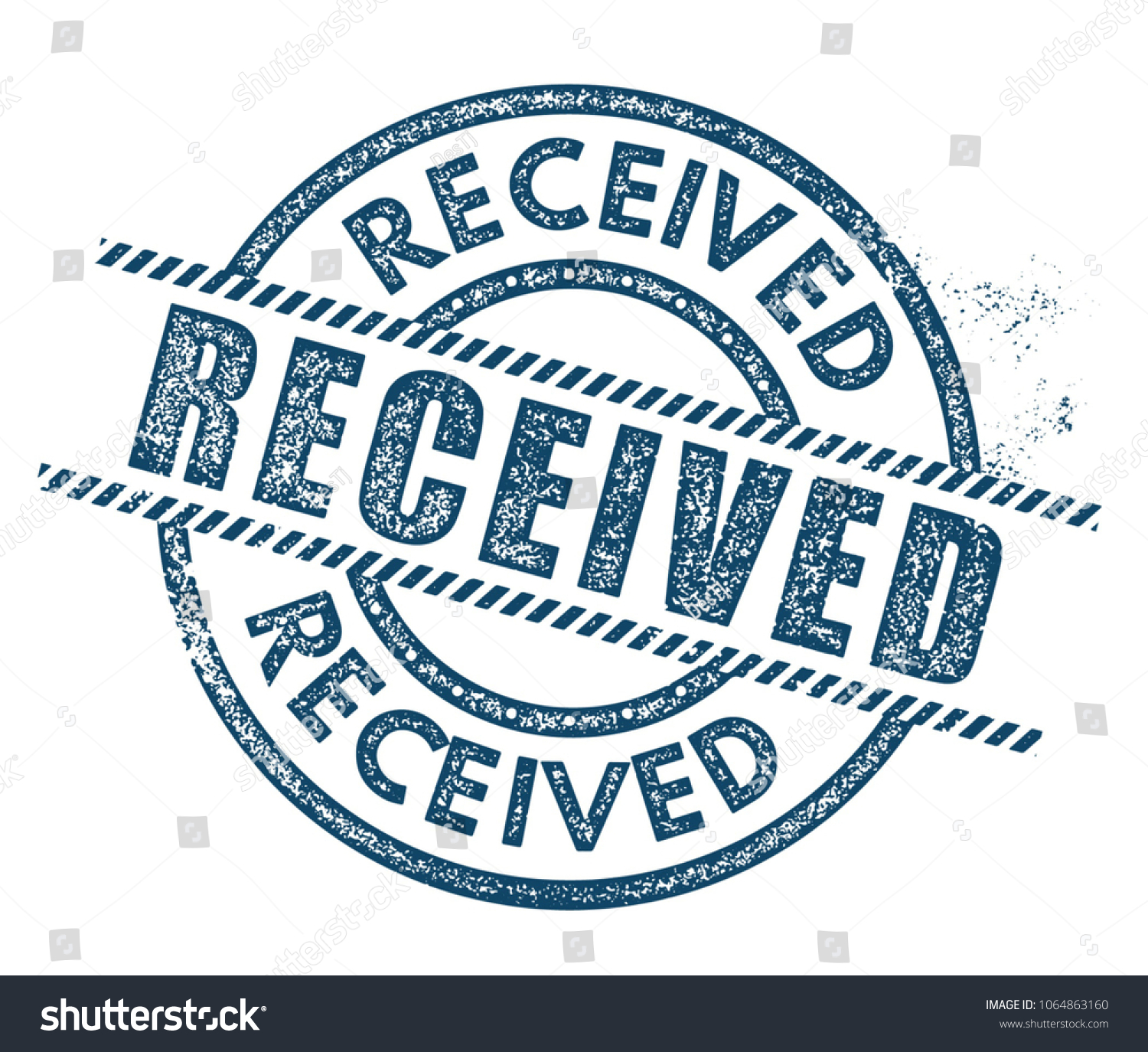 Received Rubber Stamp Stock Vector (Royalty Free) 1064863160 | Shutterstock