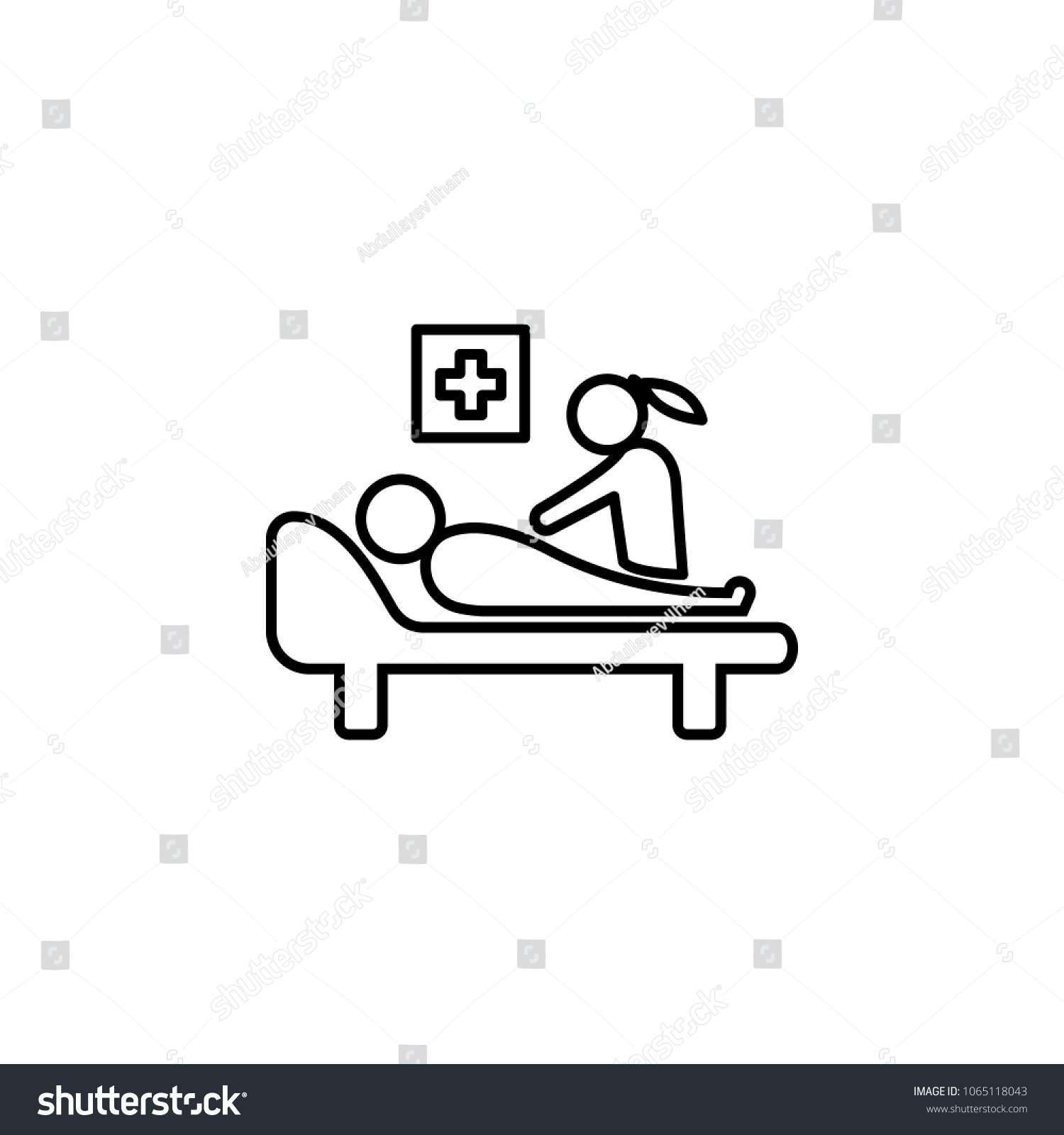 Patient Visitor Icon Element Medicine Mobile Stock Vector (Royalty Free ...